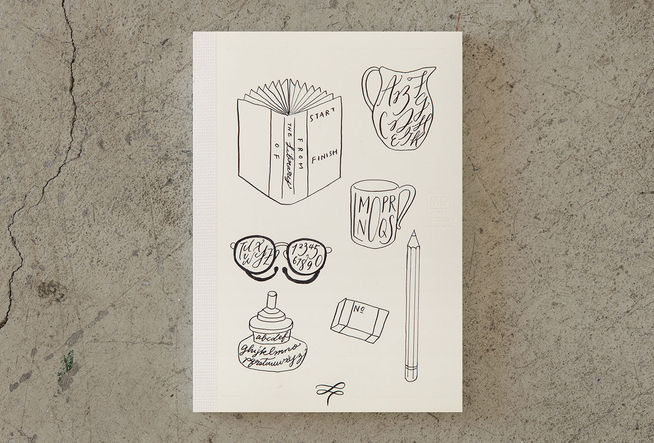 MD Notebook 15th – Edition Mikiko Ayamiya - A6 - blanko / blank - Midori Notizbuch - limitiert MD Notebook 15th – Edition Mikiko Ayamiya - A6 - blanko / blank - Midori Notizbuch - limitiert