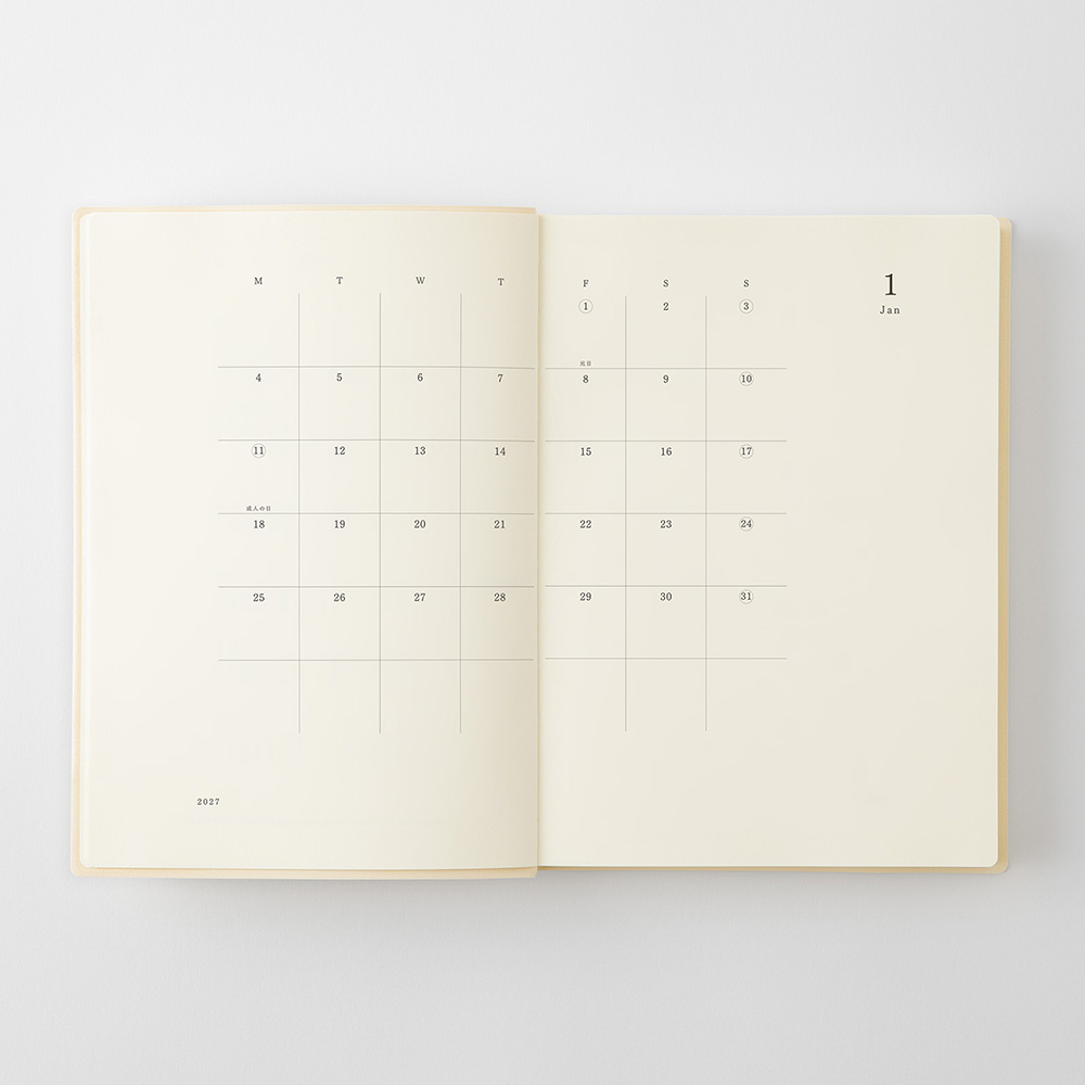 MD Notebook Kalender 1 Day 1 Page 2027 [A5]