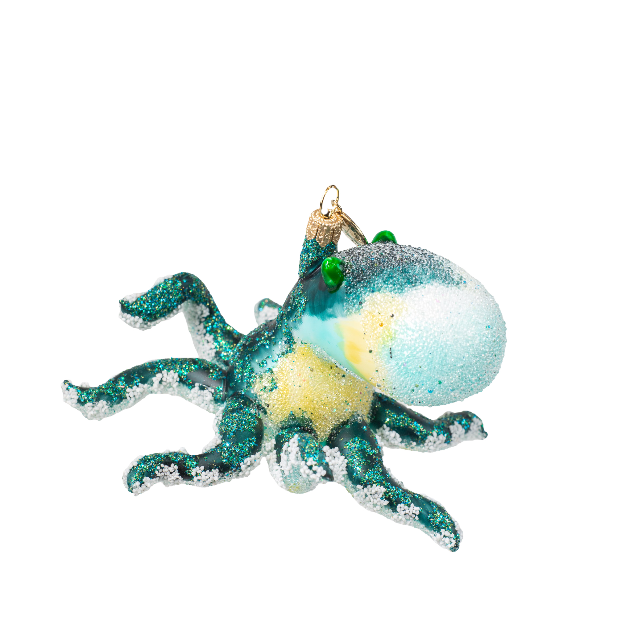 Krake / Octopus - Christbaumschmuck - Glaskunst aus Polen