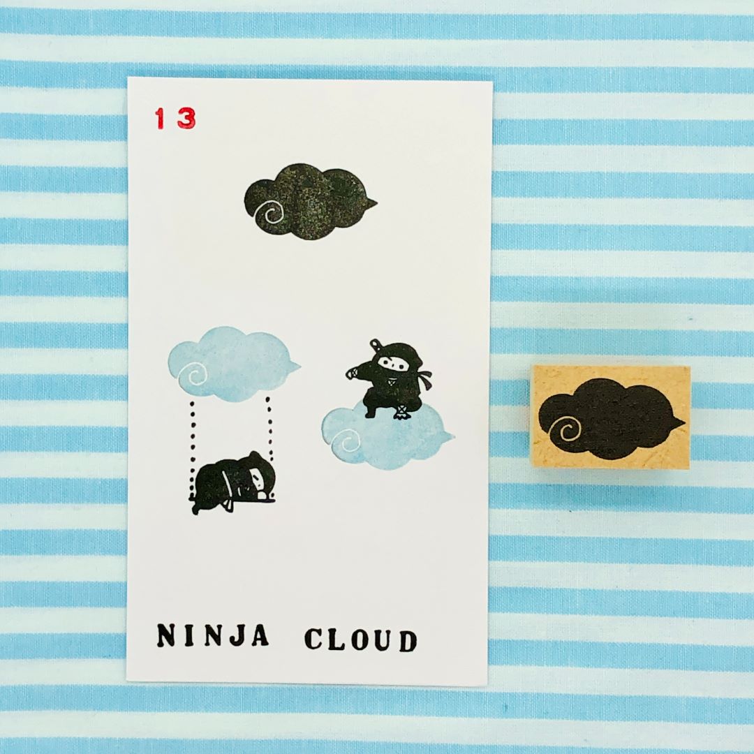 13 - Ninja Cloud (links) - Japanischer Stempel 13 - Ninja Cloud (links) - Japanischer Stempel
