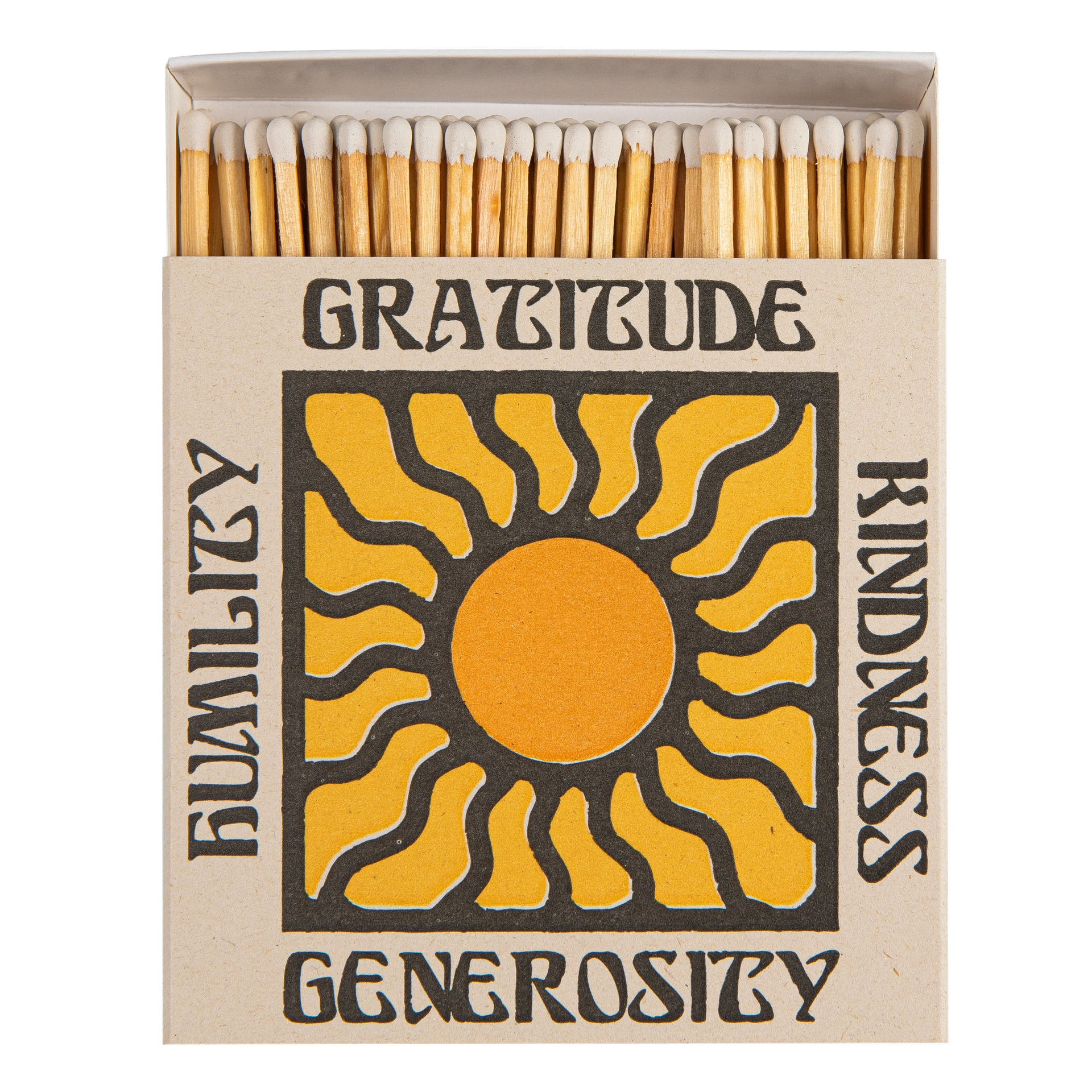Streichhölzer "Gratitude and Kindness" - Square Matches von Archivist