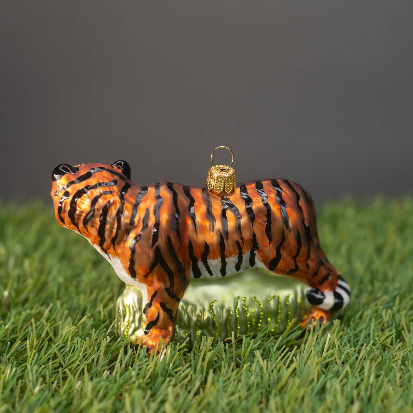 Tiger - Christbaumschmuck aus Glas von Hanco aus der Kategorie Christbaumschmuck mit der Artikelnummer 1736.01