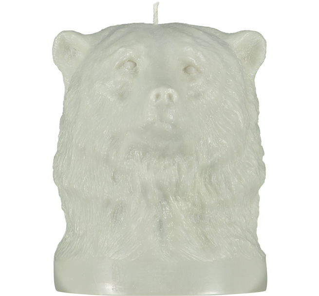 Kerze Bär Skulptur - Willow Grey - von British Colour Standard von British Colour Standard aus der Kategorie Kerzen & Kerzenständer mit der Artikelnummer BCS446