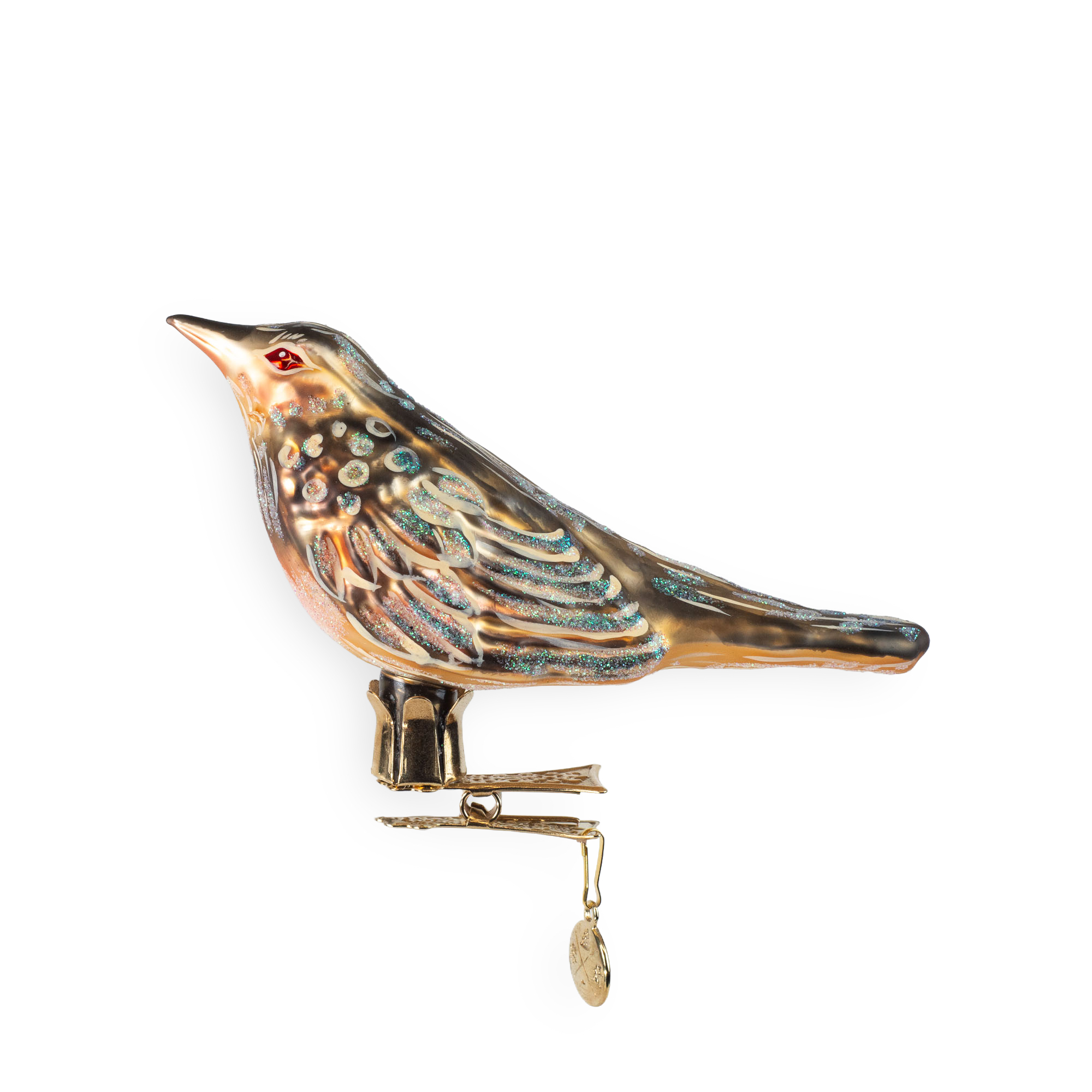 Feldlerche - Christbaumschmuck - Glaskunst aus Polen