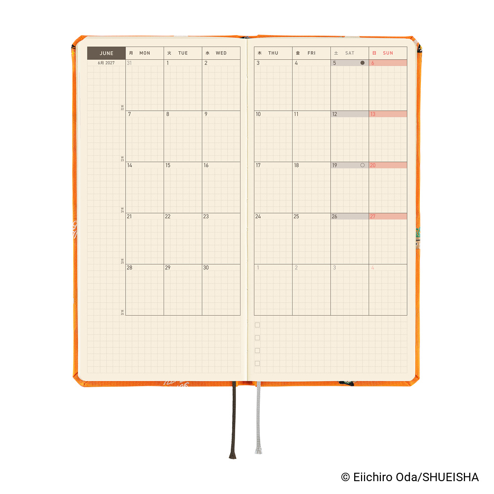 Weeks 2027 englisch – ONE PIECE magazine: Very Very Merry! | Hobonichi
