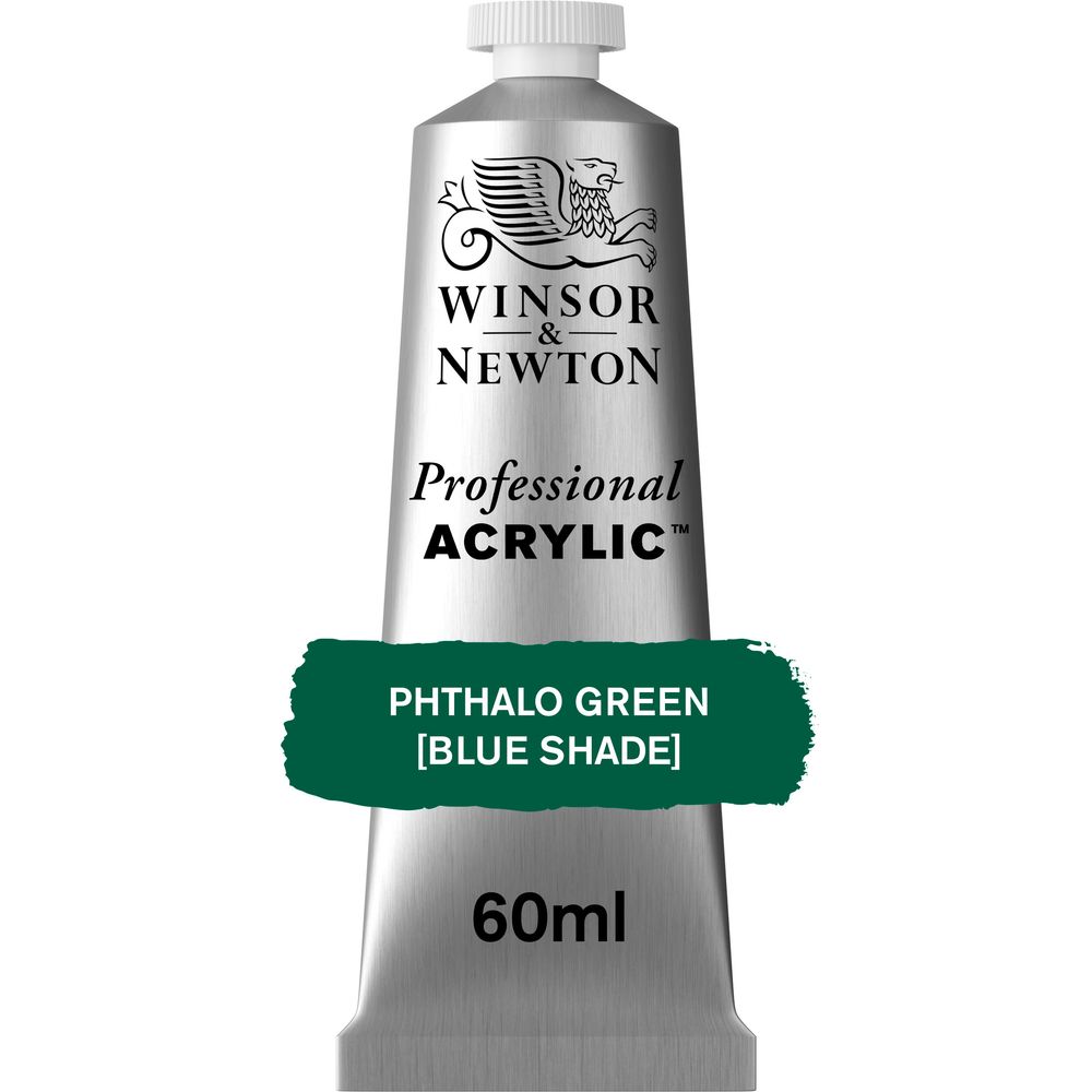 522 - Phthalo Green (Blue Shade) - 60ml Professional Acrylic von Winsor&Newton - S2