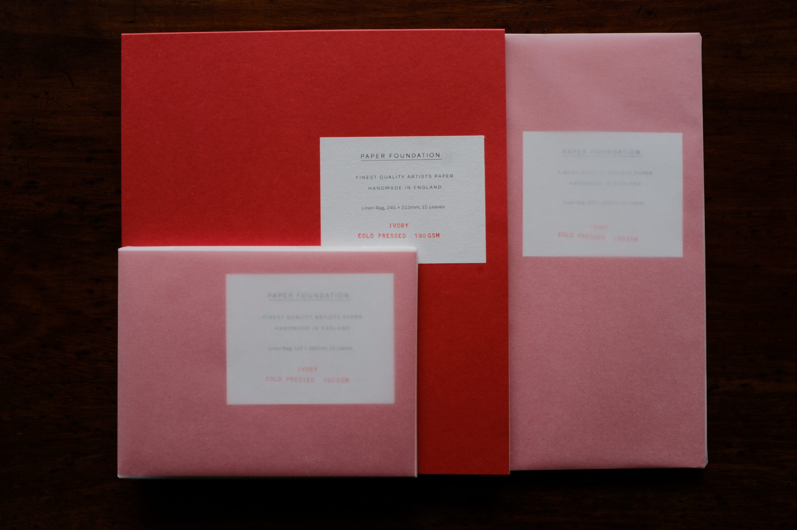Art Pad L - Zeichenblock - PILLAR BOX RED X IVORY - Paper Foundation