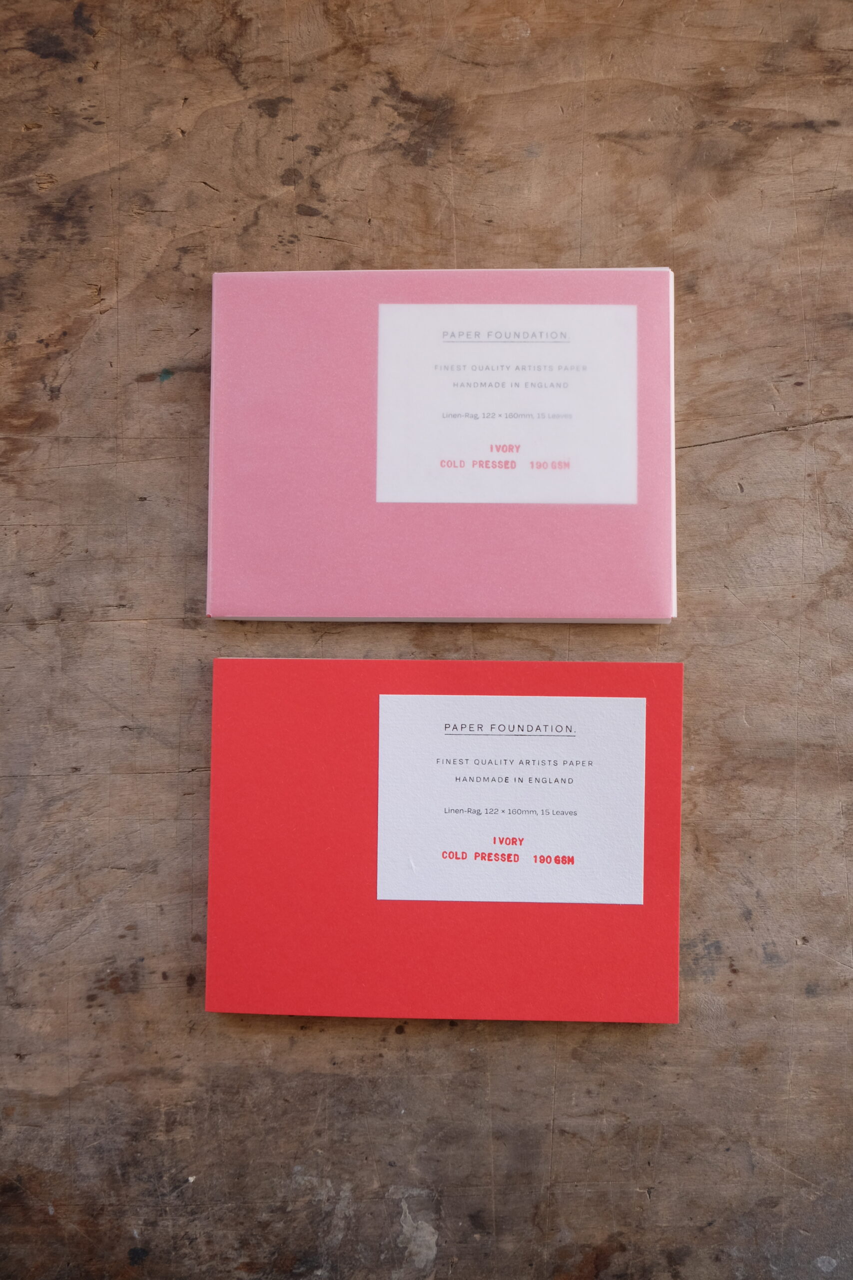 Art Pad S - Zeichenblock - PILLAR BOX RED X IVORY - Paper Foundation