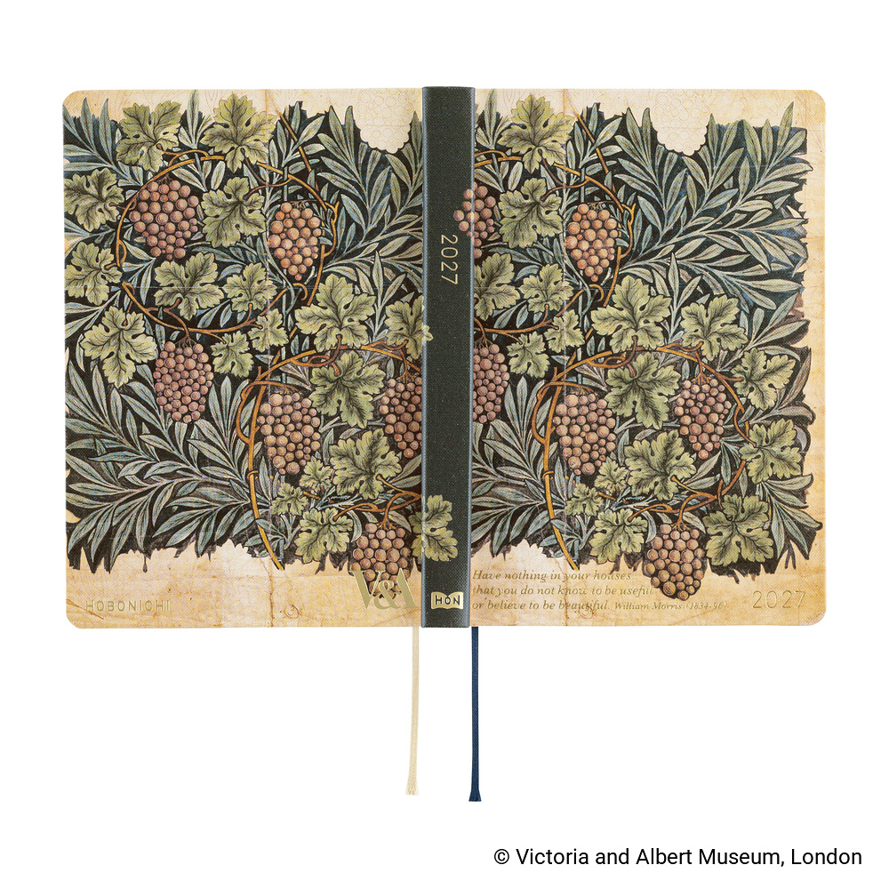HON A6 2027 englisch – V&A Series: Vine | Hobonichi