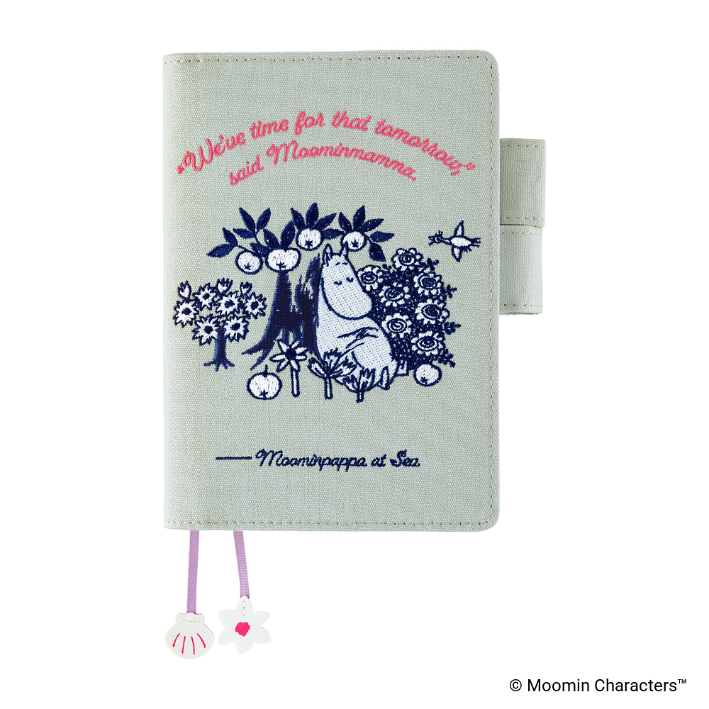Hülle A6 Original – Moomin: My Yard (Pale Mint) | Hobonichi