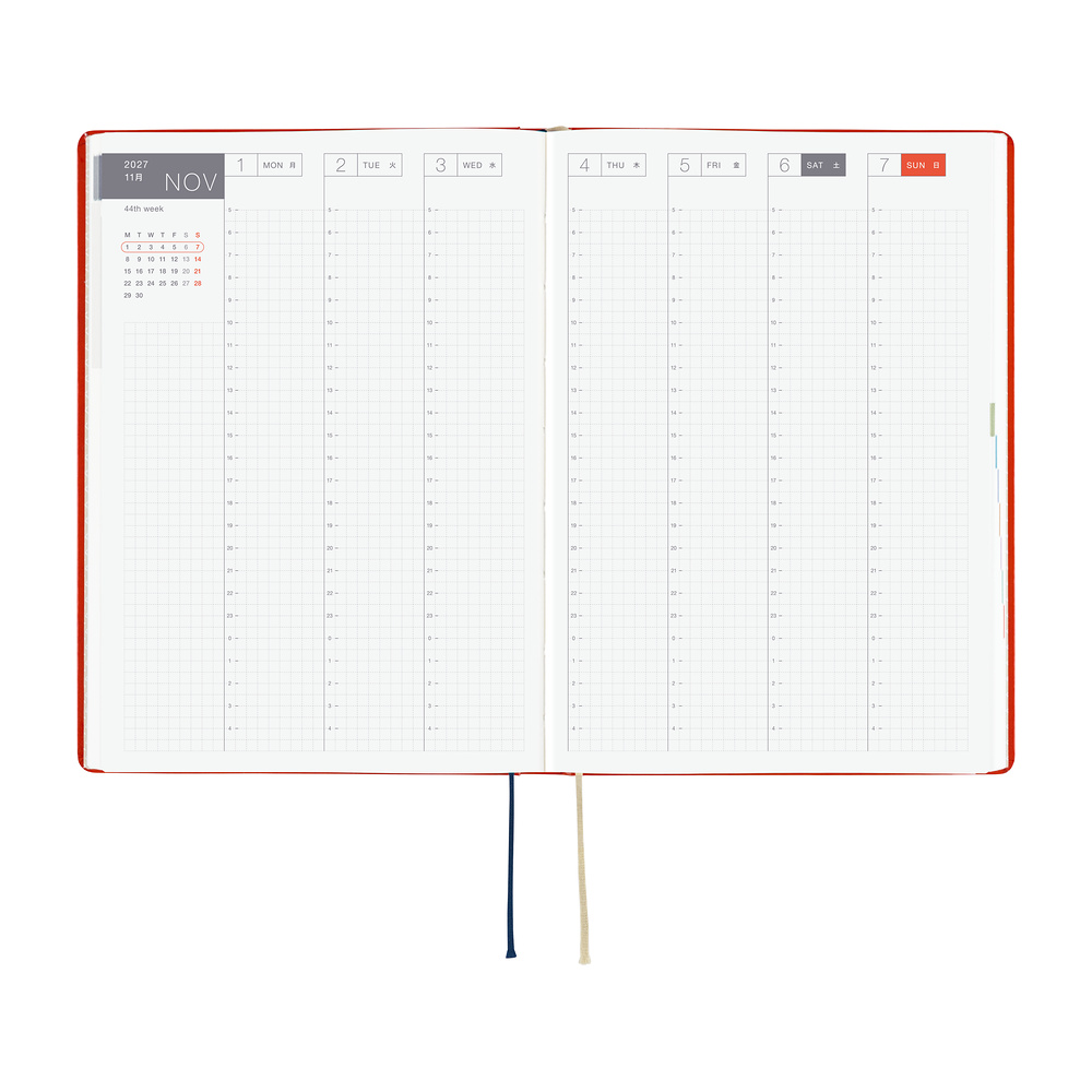 HON A5 2027 englisch – Yumi Kitagishi: White Cat and Rabbit’s Tea Room | Hobonichi