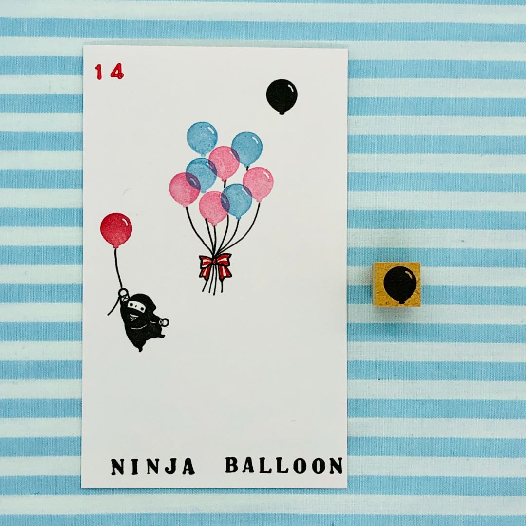 14 - Ninja Balloon - Japanischer Stempel 14 - Ninja Balloon - Japanischer Stempel