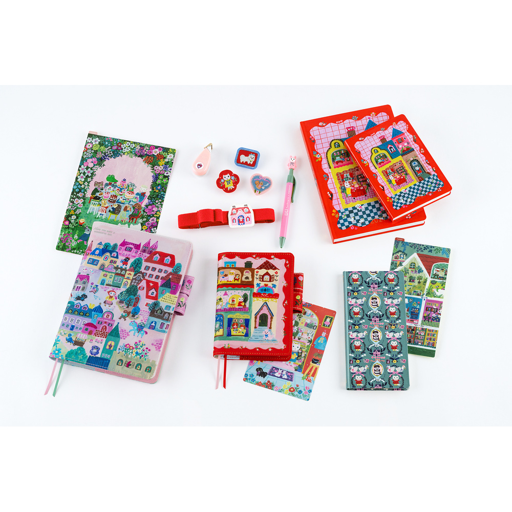 Hülle A6 Original – Yumi Kitagishi: White Cat House | Hobonichi
