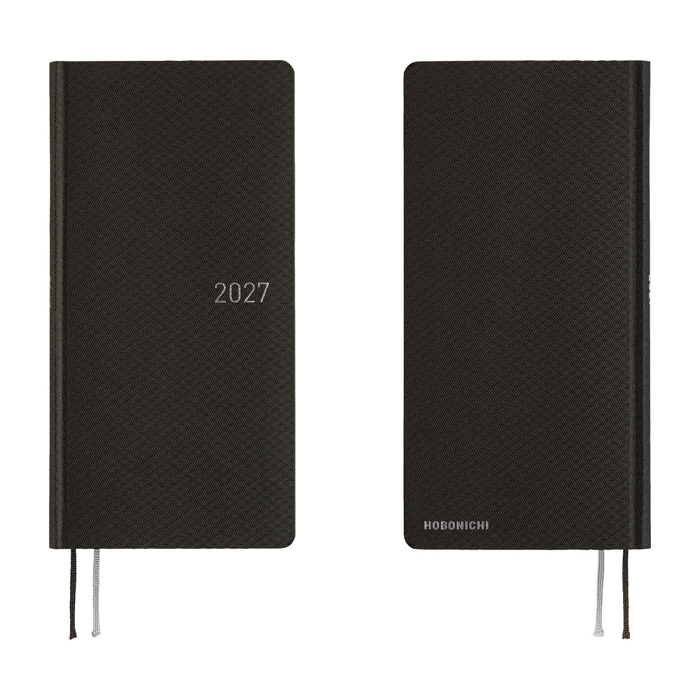 Weeks 2027 englisch – Paper Series: Black Argyle | Hobonichi