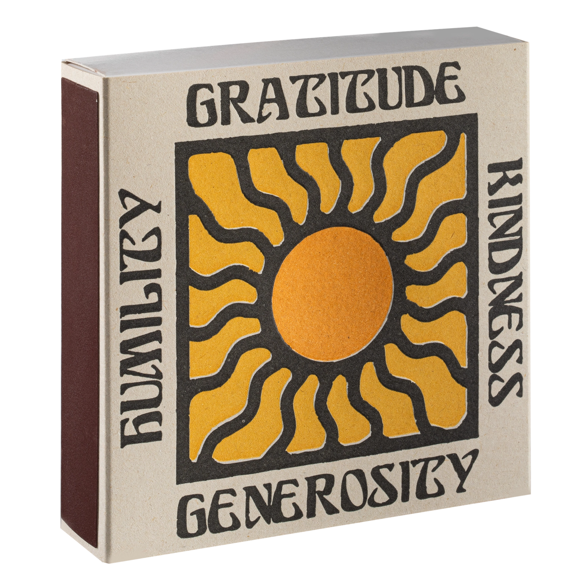Streichhölzer "Gratitude and Kindness" - Square Matches von Archivist