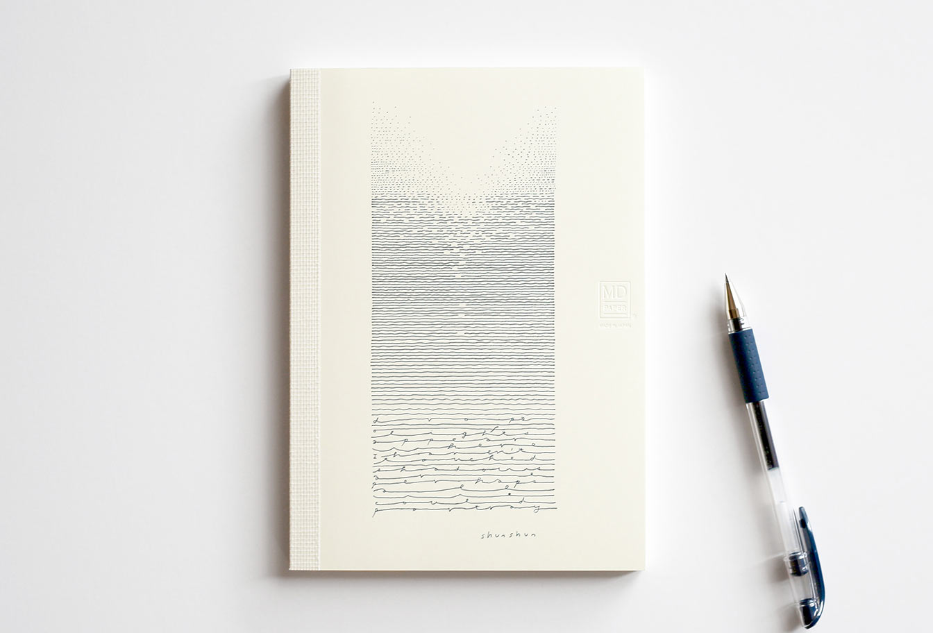 MD Notebook 15th – Edition shunshun - A6 - blanko / blank - Midori Notizbuch - limitiert MD Notebook 15th – Edition shunshun - A6 - blanko / blank - Midori Notizbuch - limitiert