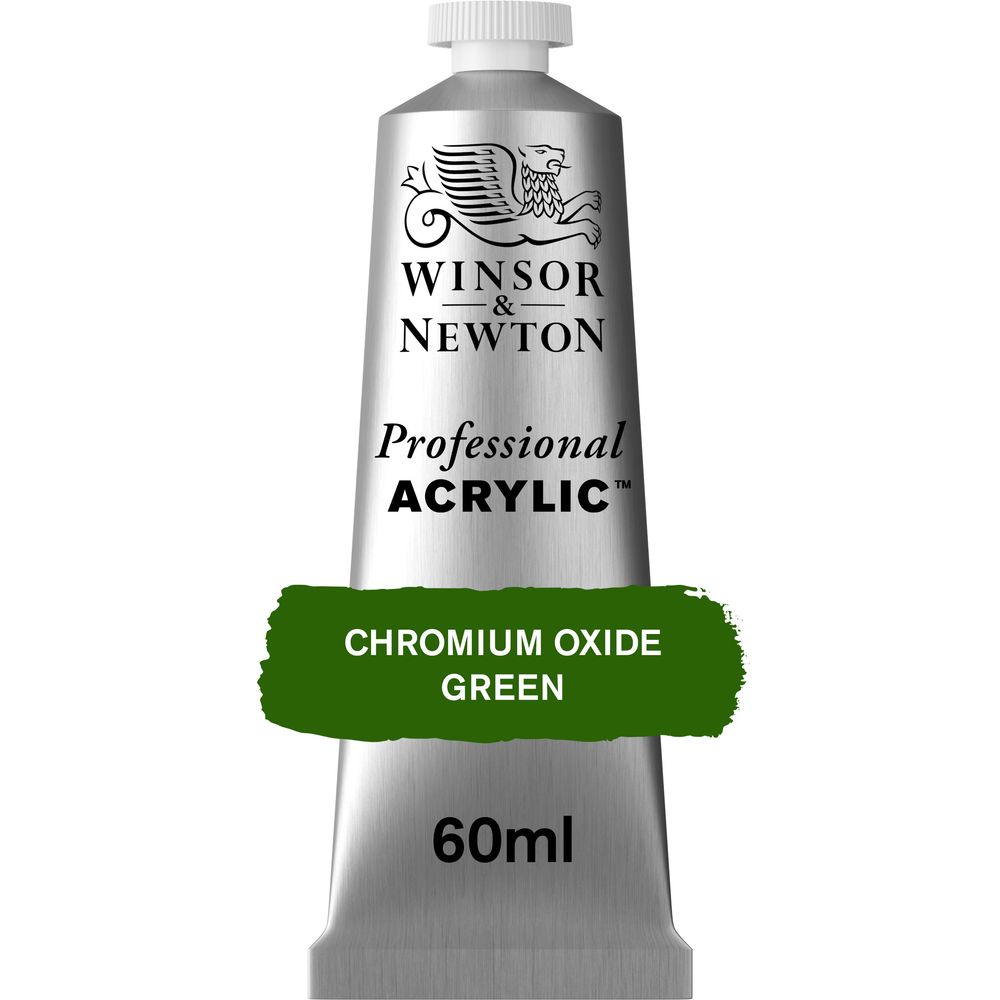 162 - Chromium Oxide Green - 60ml Professional Acrylic von Winsor&Newton - S3