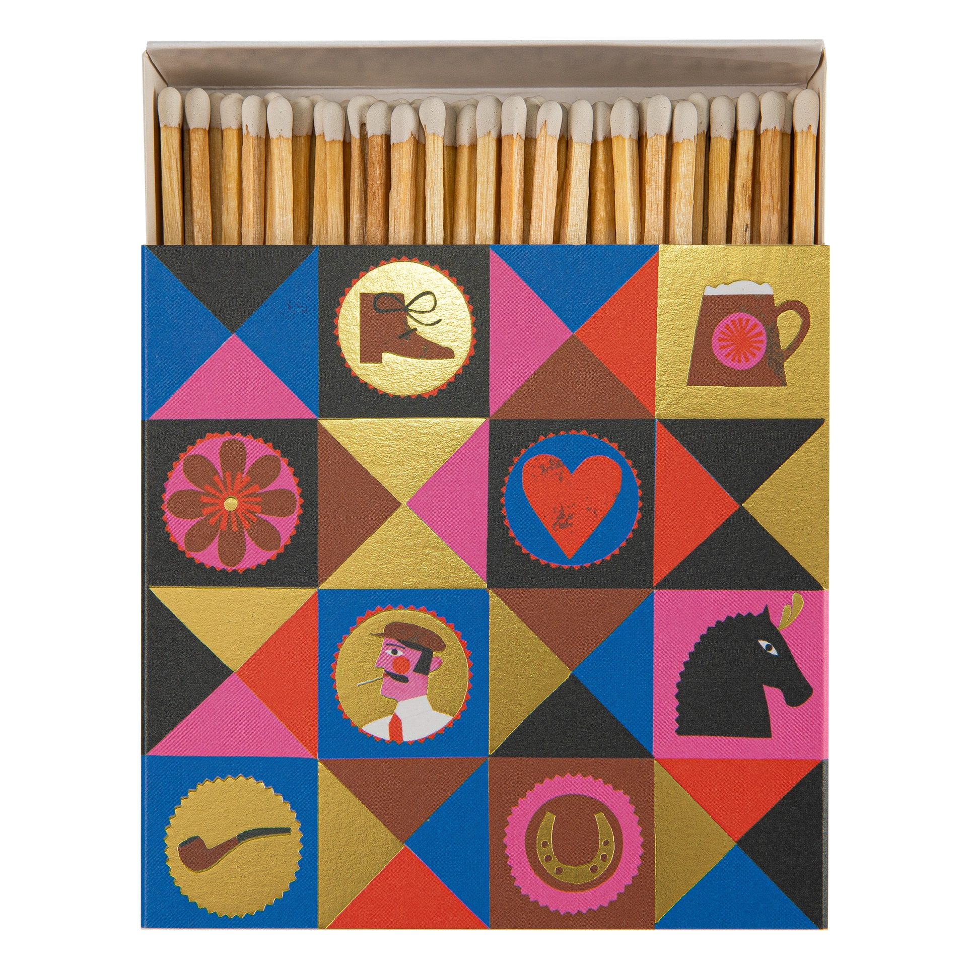 Streichhölzer "Colourful Gentleman" - Square Matches von Archivist