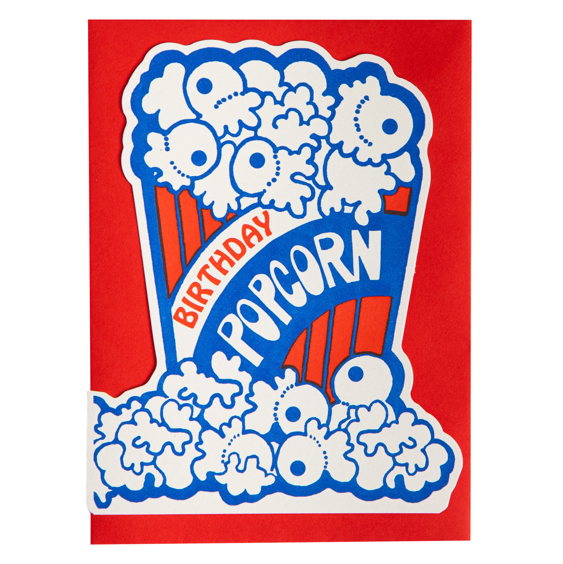 "Popcorn Birthday" - 3D Klappkarte - Cut-Out Card von Archivist