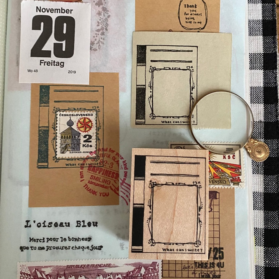 "Book Cover" - kubomi no ki - Japanischer Stempel
