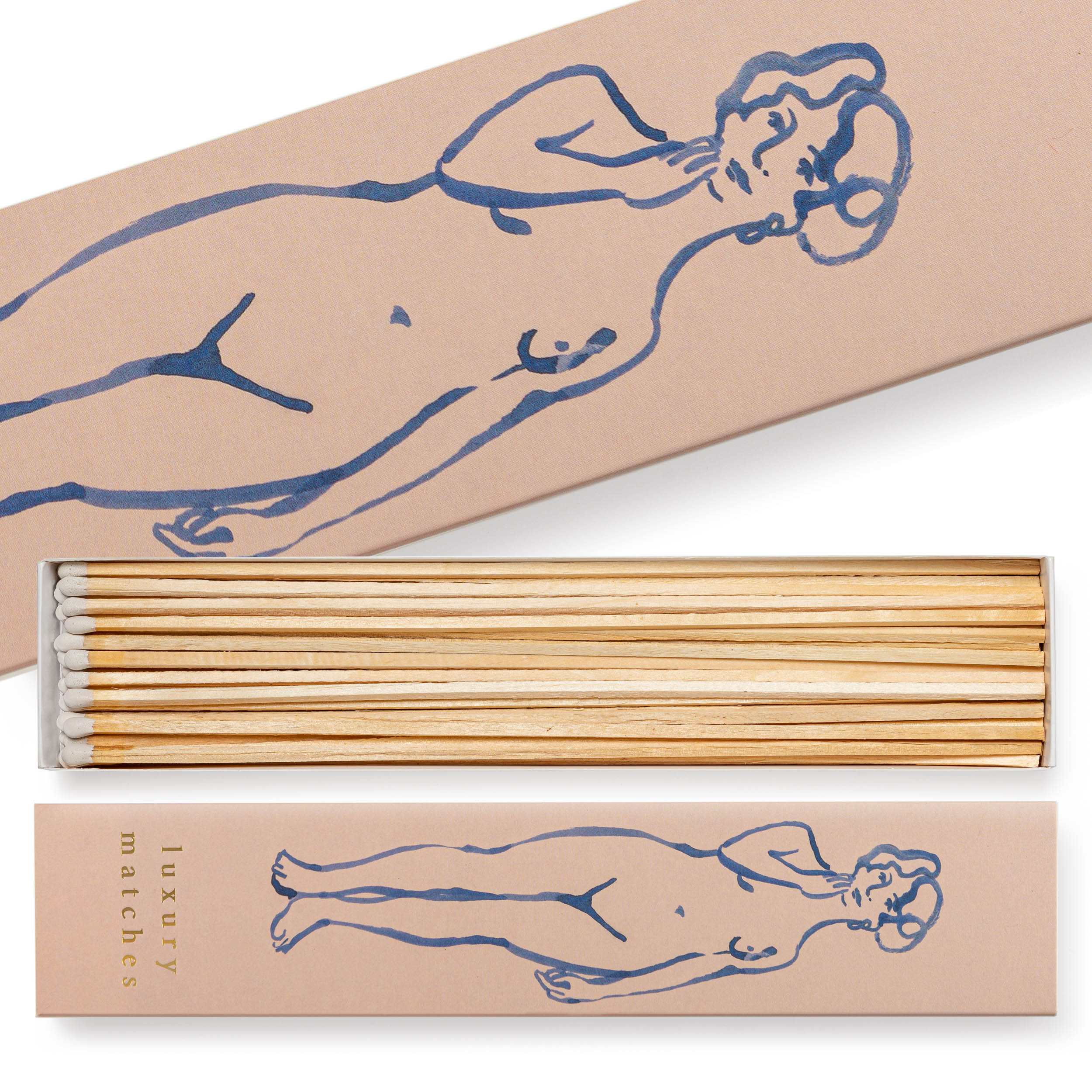 Streichhölzer lang "Nude"-BX49-Archivist-Streichhölzer Streichhölzer lang "Nude" von Archivist aus der Kategorie Streichhölzer mit der Artikelnummer BX49