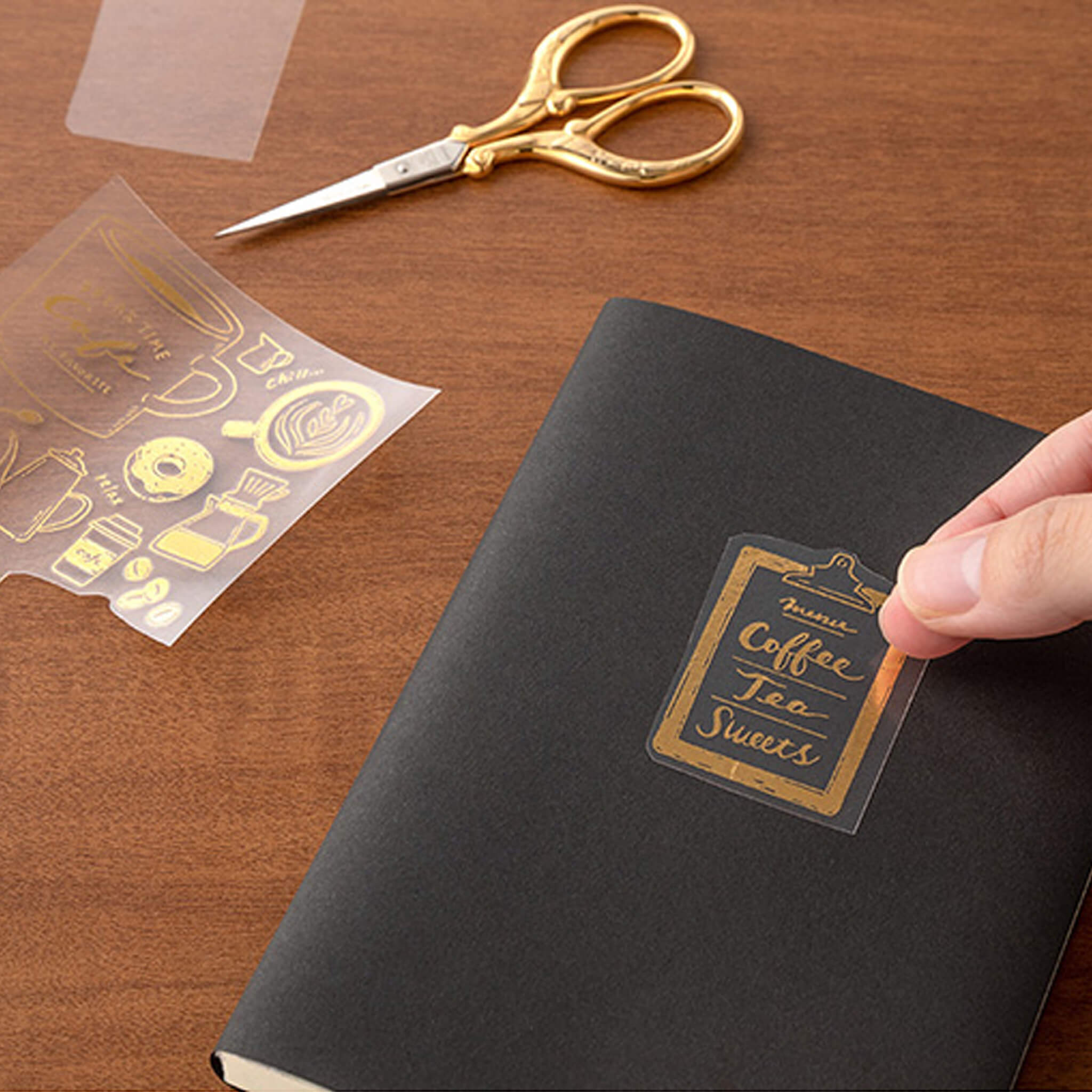 Midori Transfer Sticker Gold - Coffee Midori Transfer Sticker Gold - Coffee