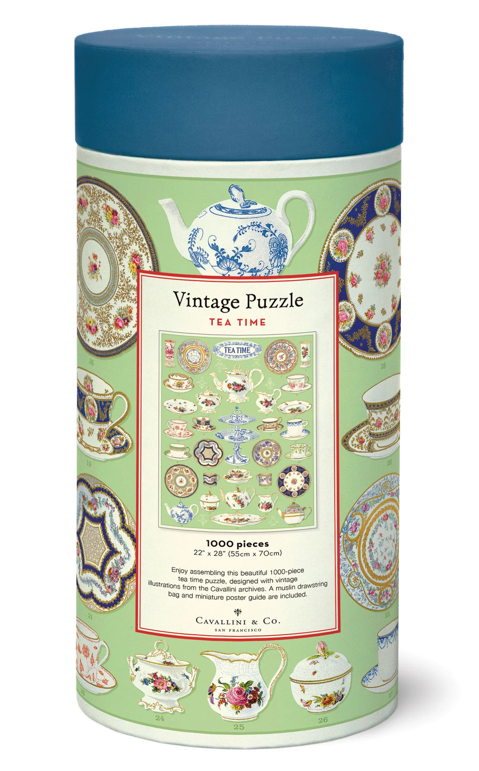 Tea Time - Vintage Puzzle von Cavallini - 1.000 Teile