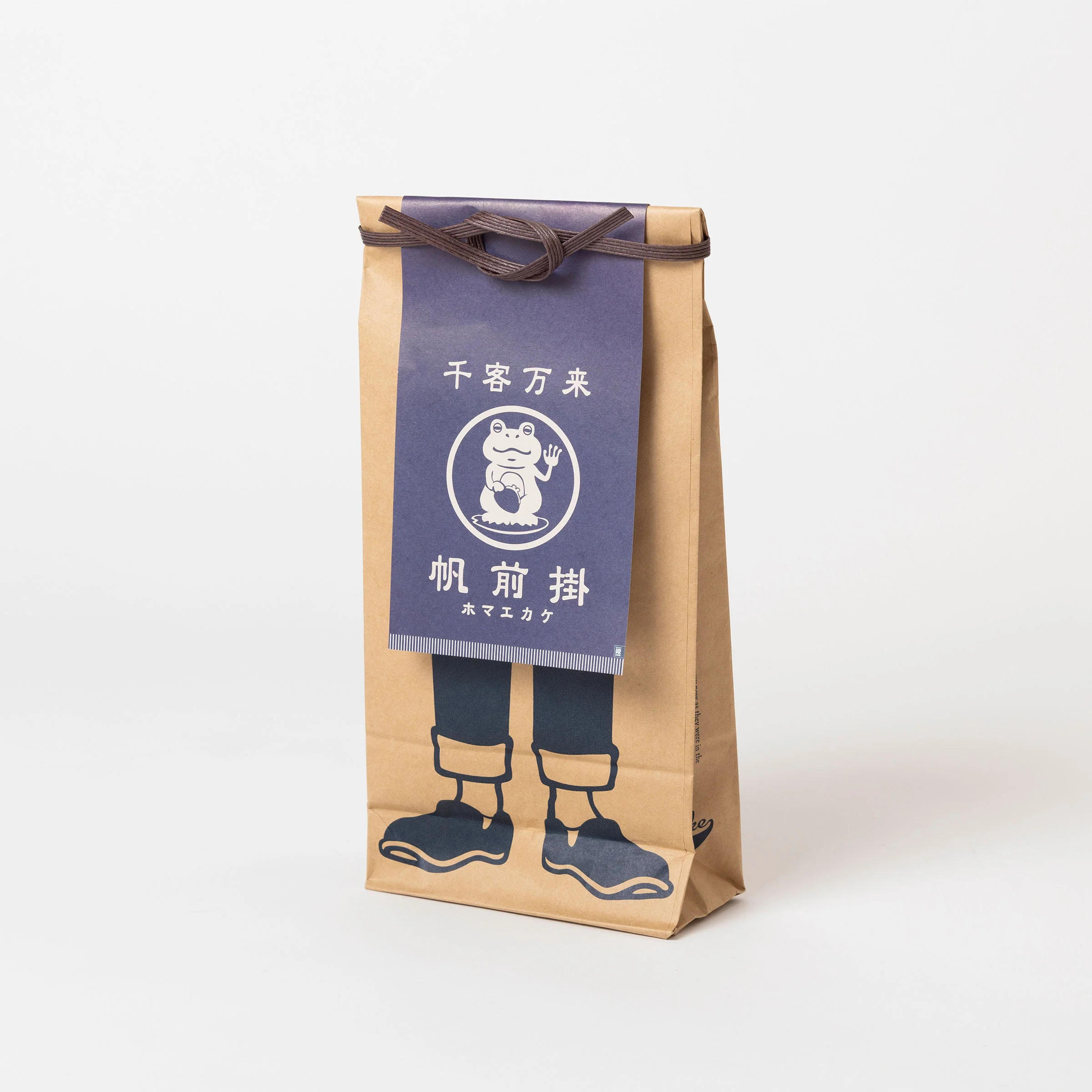 "Lucky Frog" - ICON Serie - Traditionell japanische MAEKAKE Schürze - by Anything Co.