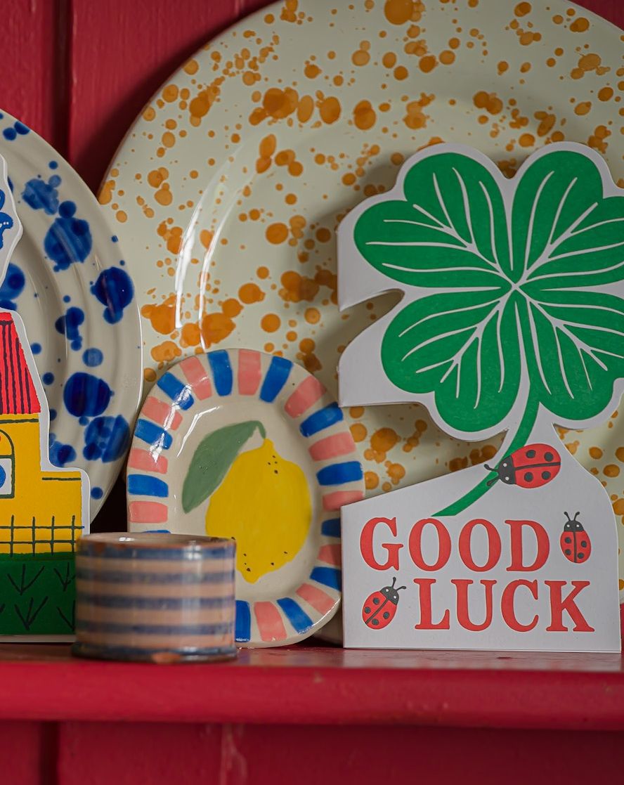 "Good Luck Clover" - 3D Klappkarte - Cut-Out Card von Archivist