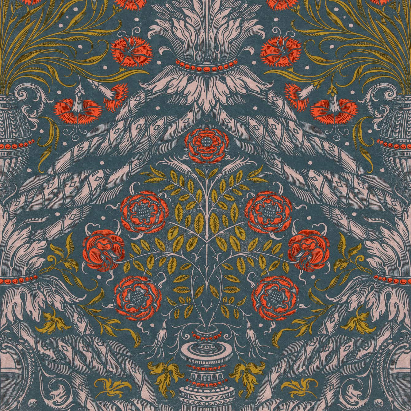 Tapete FLORAL ORNAMENT Scarlet-WP20471-MINDTHEGAP-MIND THE GAP Tapete FLORAL ORNAMENT Scarlet von MINDTHEGAP aus der Kategorie MIND THE GAP mit der Artikelnummer WP20471