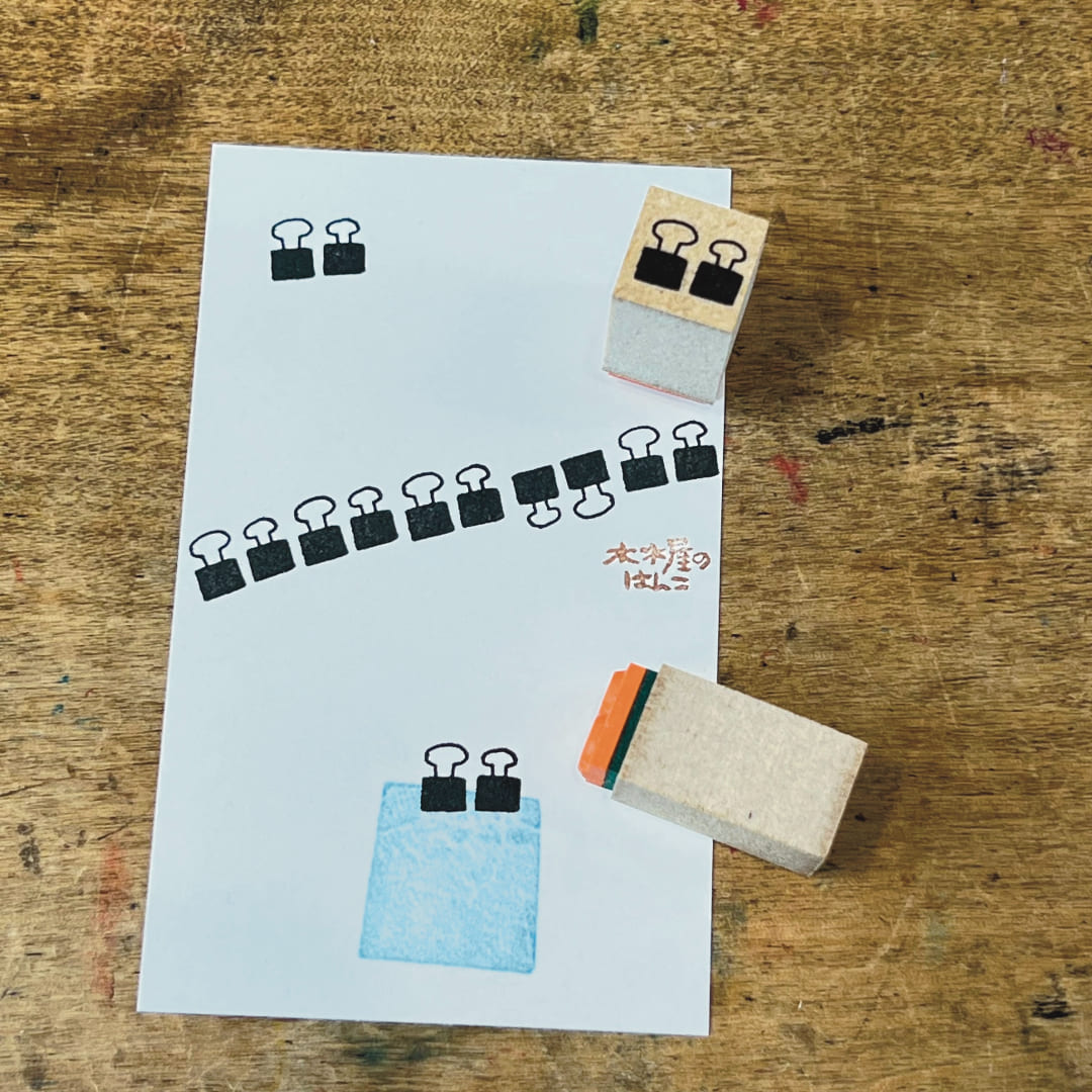 "Double Clips" - KIKIYASTAMP - Japanischer Stempel