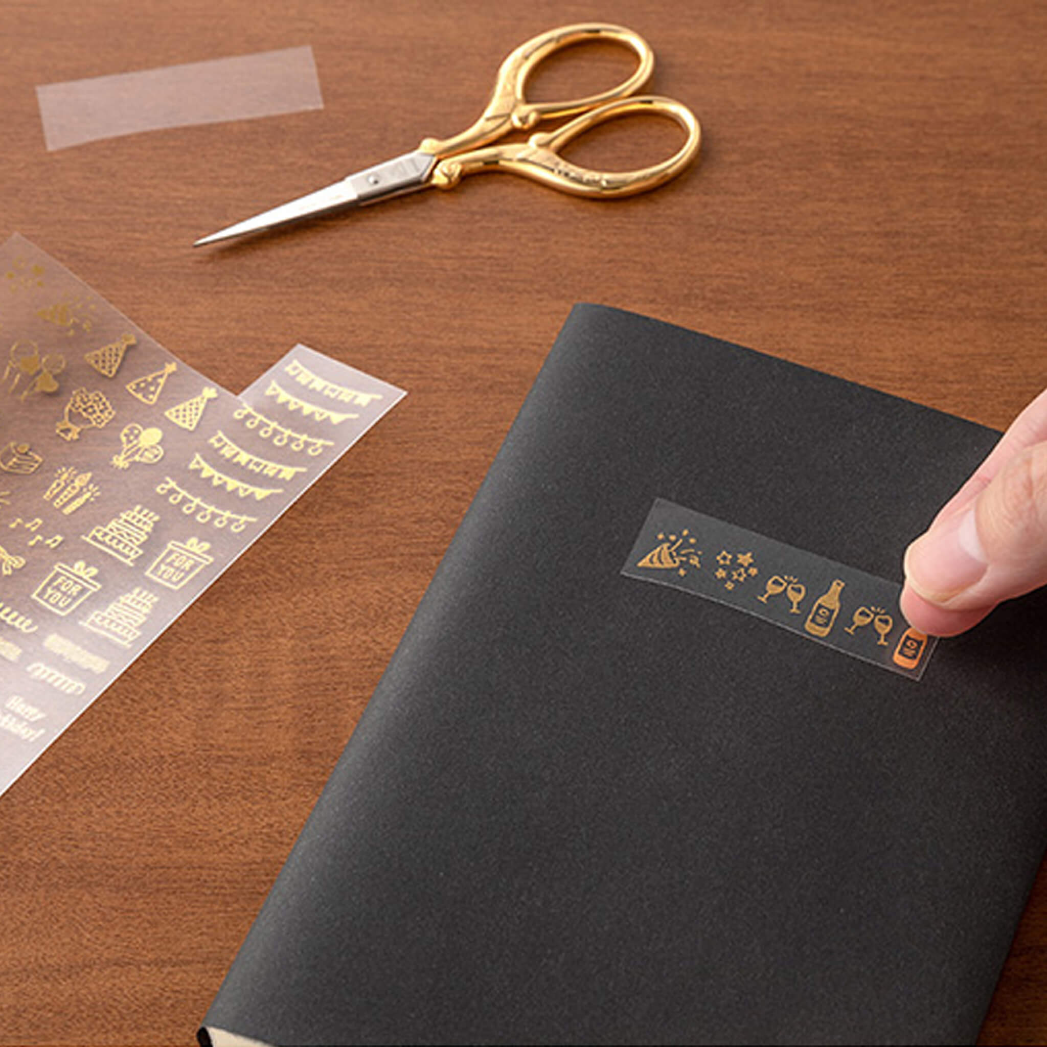 Midori Transfer Sticker Gold - Celebration Midori Transfer Sticker Gold - Celebration