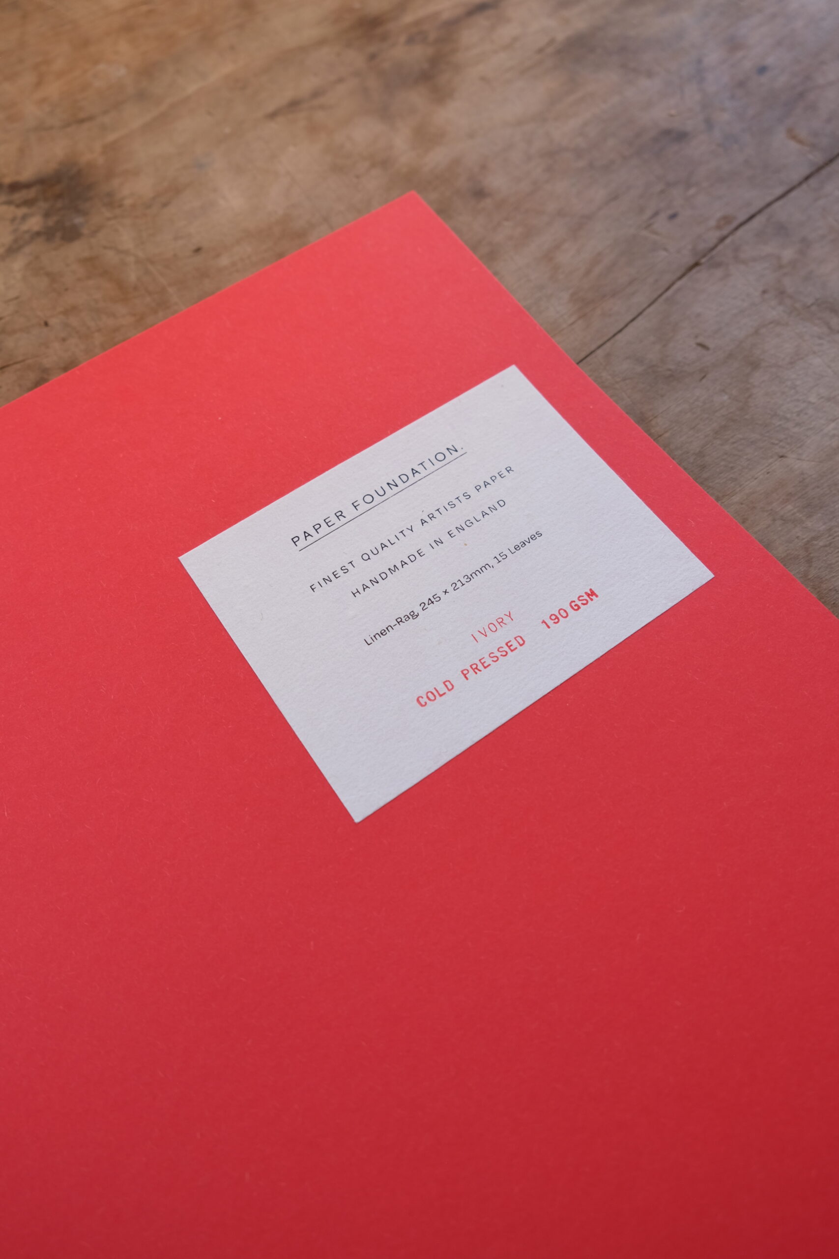 Art Pad M - Zeichenblock - PILLAR BOX RED X IVORY - Paper Foundation