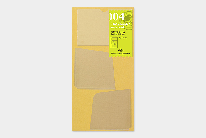 004 - Pocket Sticker - TRAVELER'S Notebook Refill