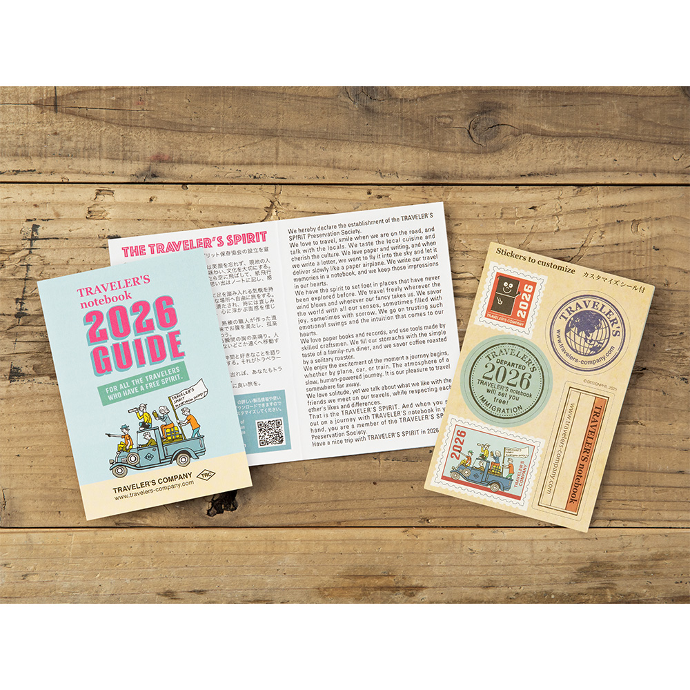 2026 Kalender (Monatsansicht) - The Traveler's Spirit - TRAVELER'S Notebook Passport Refill