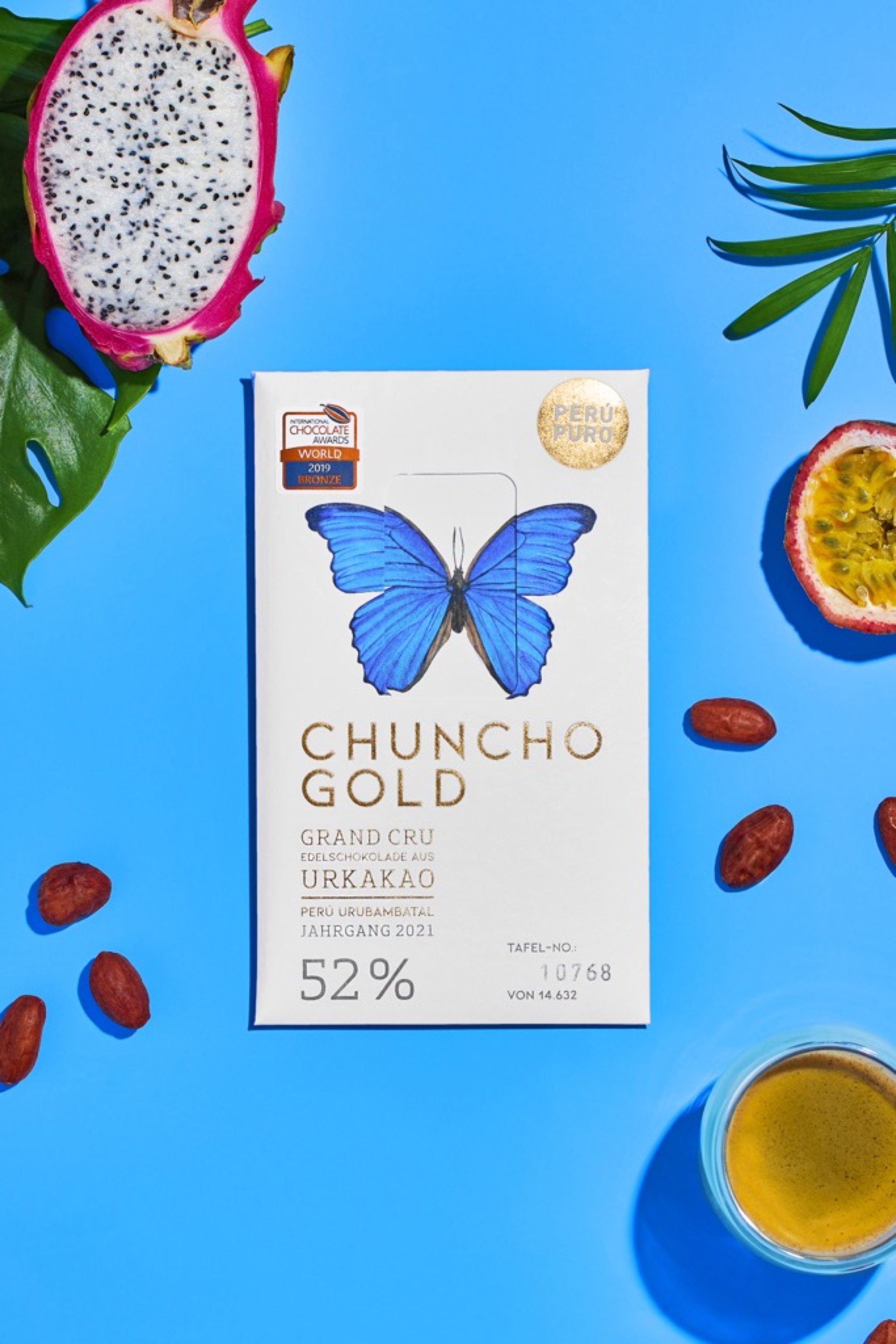 Chuncho Gold - 52% - GRAND CRU Edelschokolade aus Urkakao - Perù Puro Chuncho Gold - 52% - GRAND CRU Edelschokolade aus Urkakao - Perù Puro