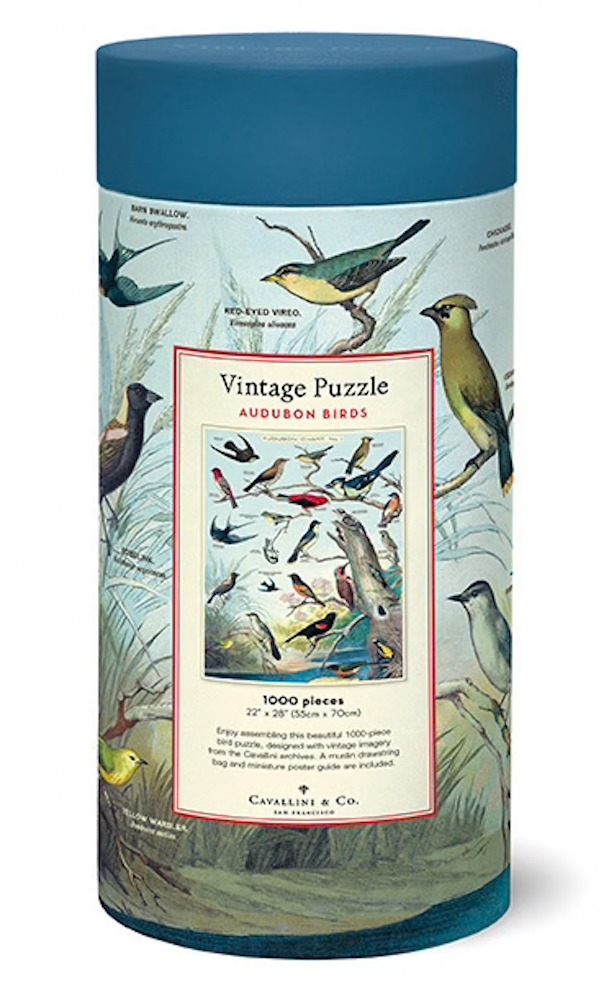 Birds - Vintage Puzzle von Cavallini - 1.000 Teile