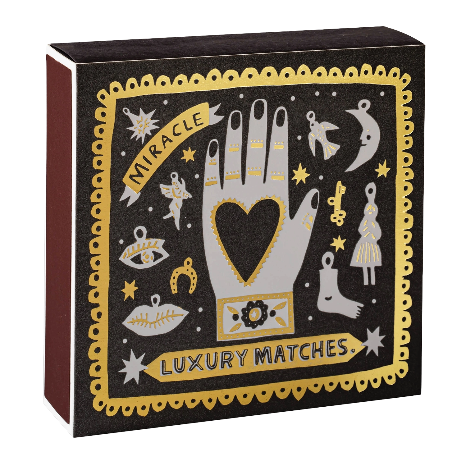 Streichhölzer "Black Miracle" - Square Matches von Archivist