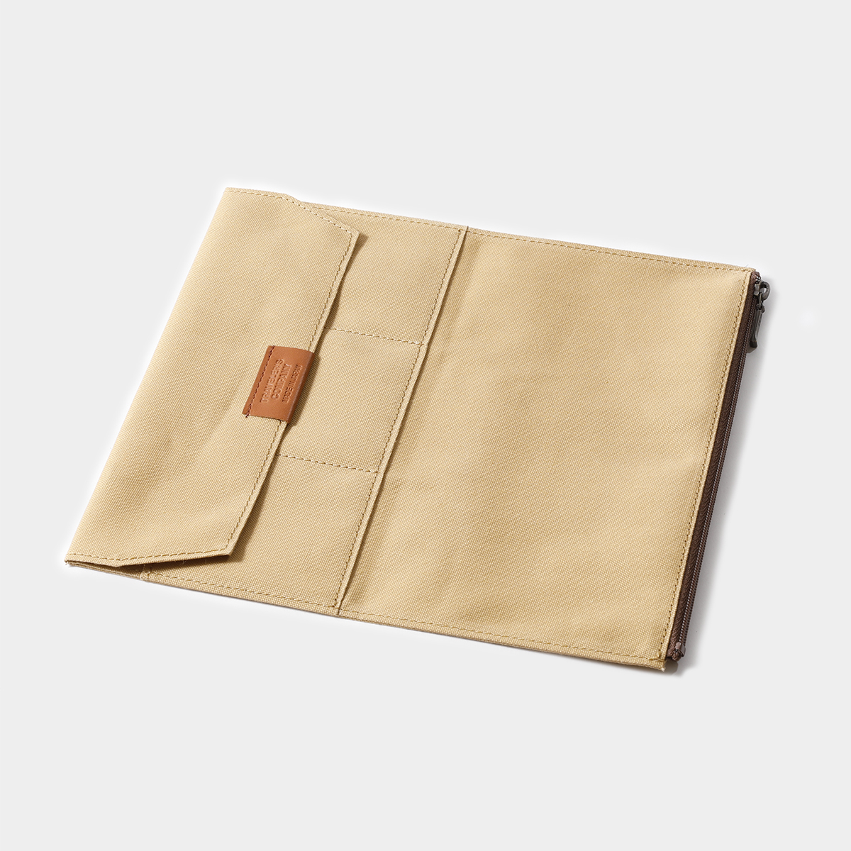 Zipper Case Baumwolle "Beige" - TRAVELER'S FACTORY Notebook Refill Regular