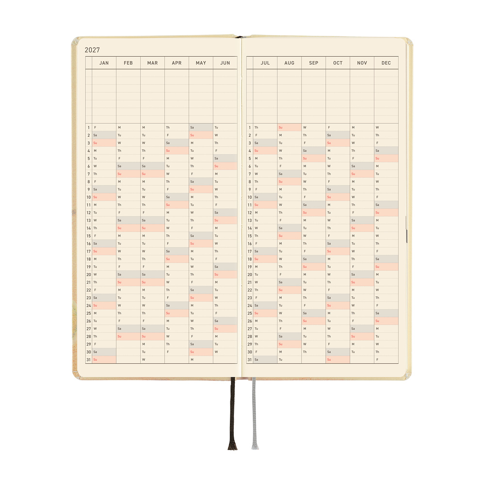 Weeks 2027 englisch – Akiko Miyakoshi: Once, in Spring | Hobonichi