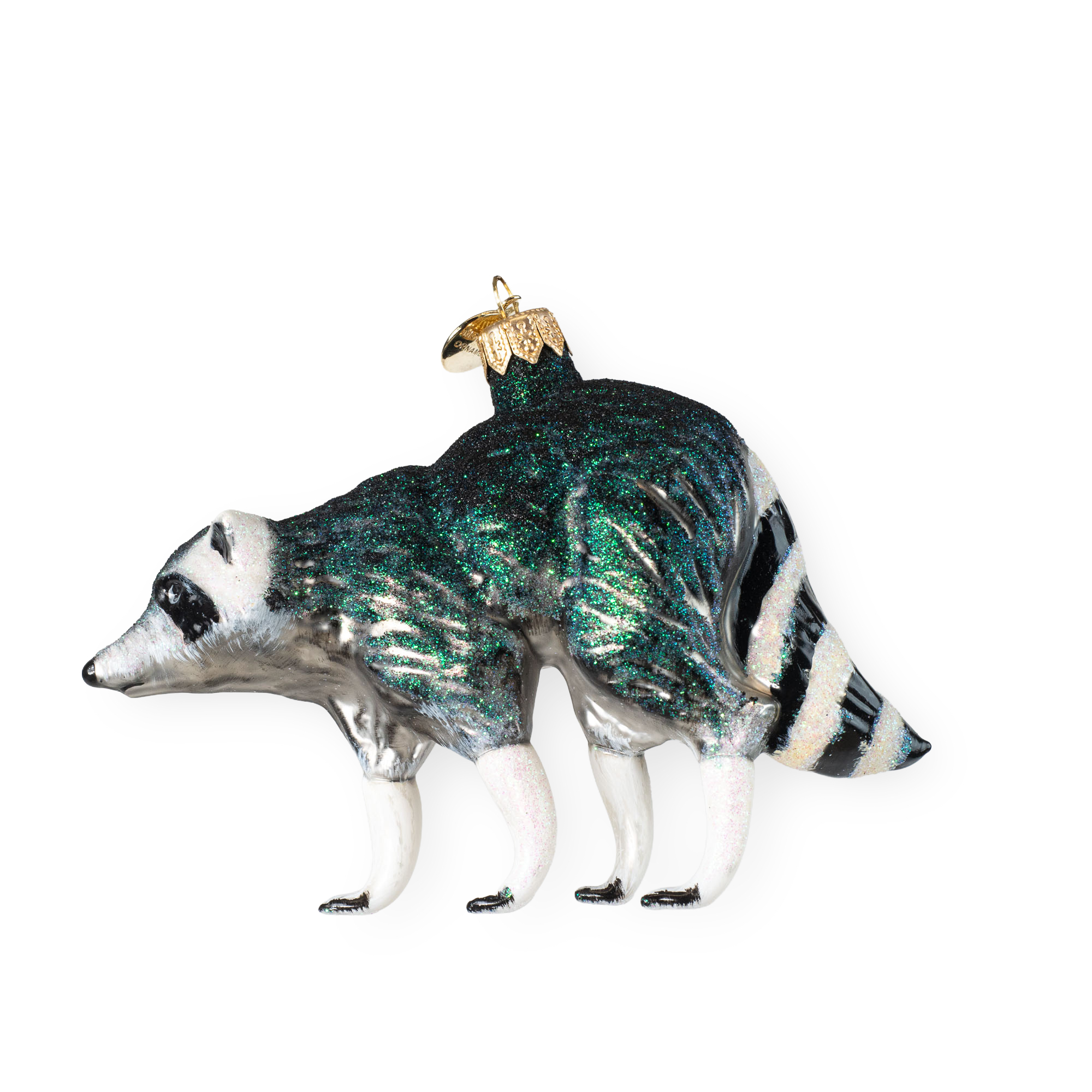 Waschbär - Christbaumschmuck - Glaskunst aus Polen