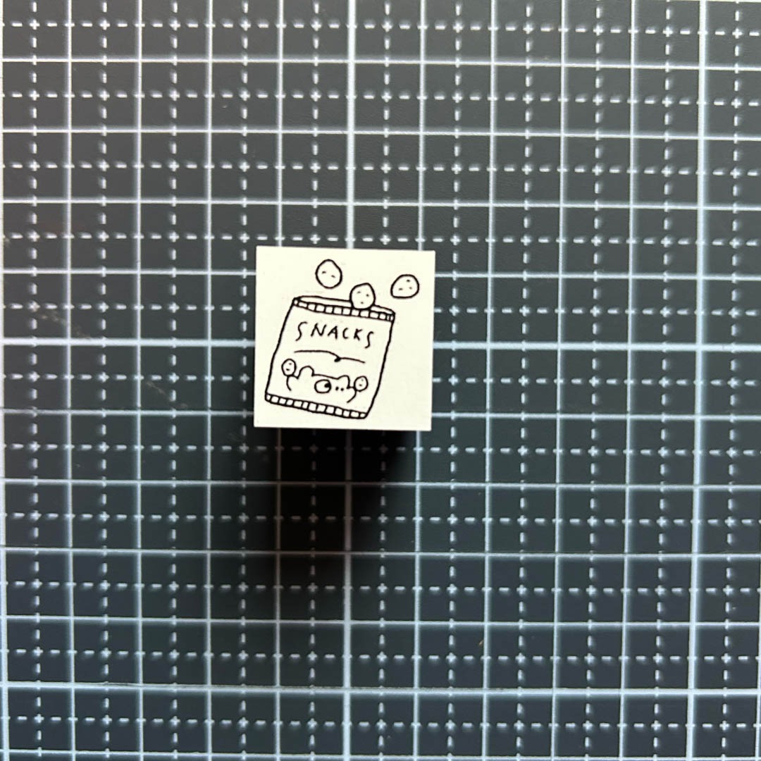 "Snacks" - Ai's paper store - Japanischer Stempel