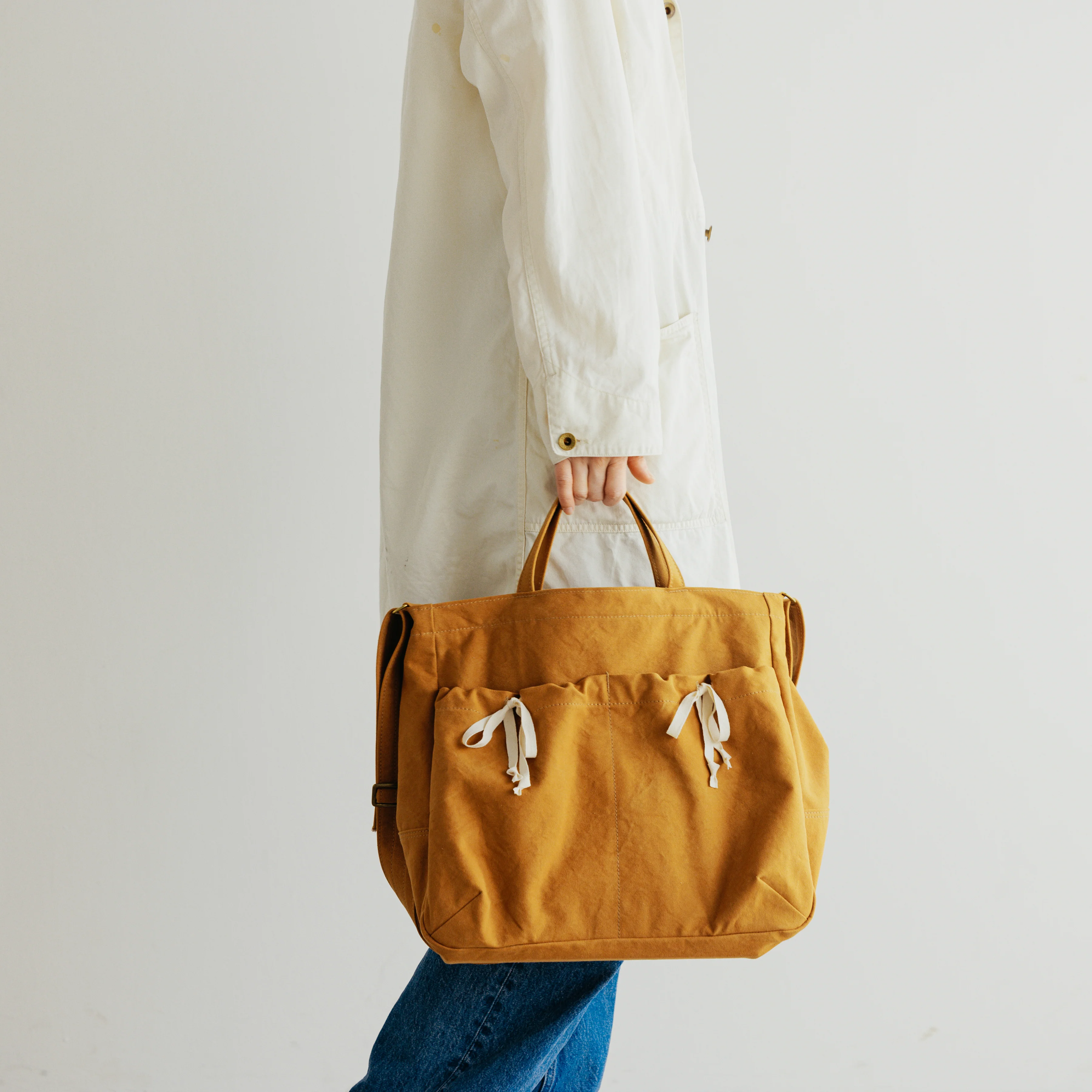 Two Pocket Shoulder Bag - Schultertasche aus Baumwolle - The Superior Labor - *Pre-order/Vorbestellung*