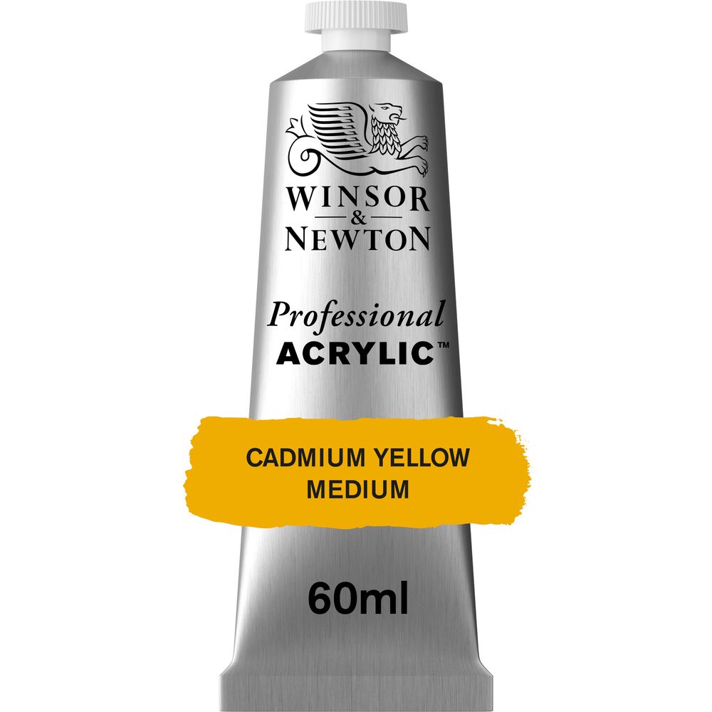 116 - Cadmium Yellow Medium - 60ml Professional Acrylic von Winsor&Newton - S3