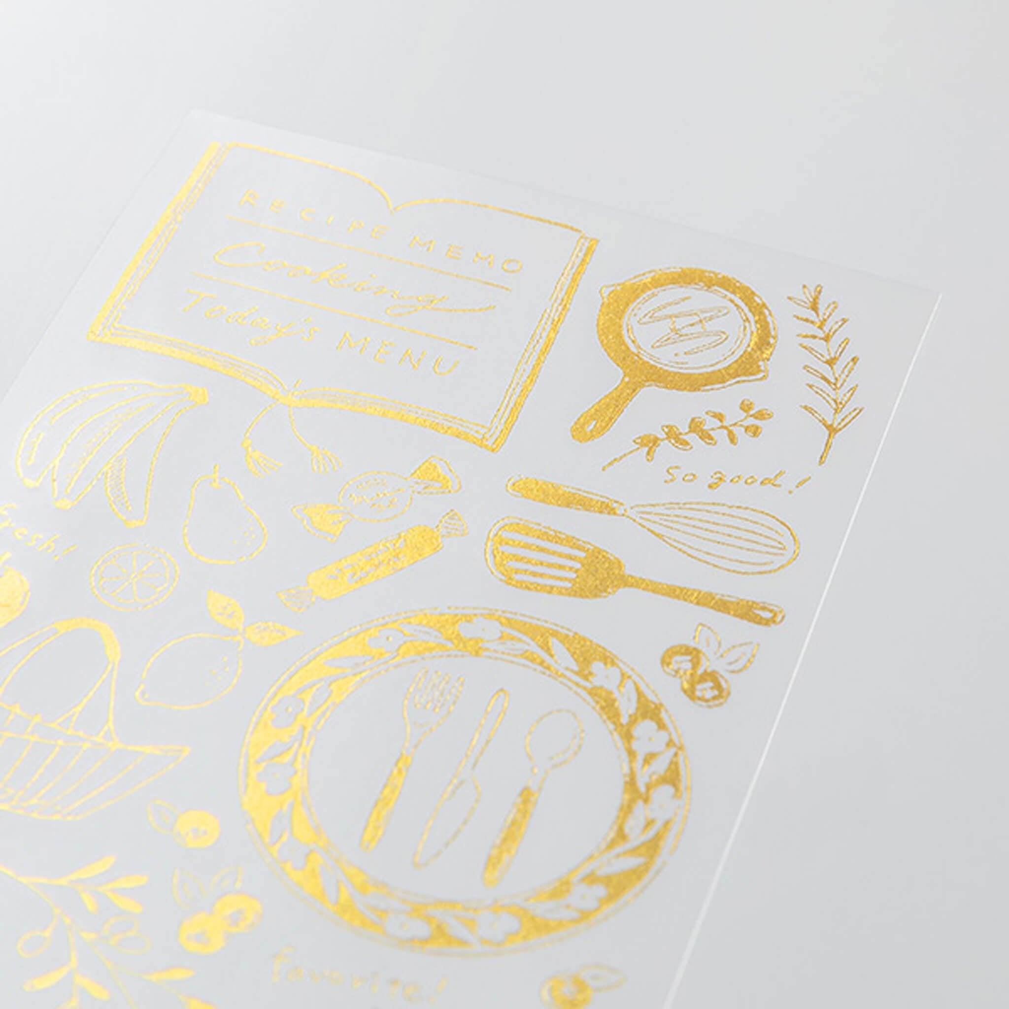 Midori Transfer Sticker Gold - Kitchen Midori Transfer Sticker Gold - Kitchen