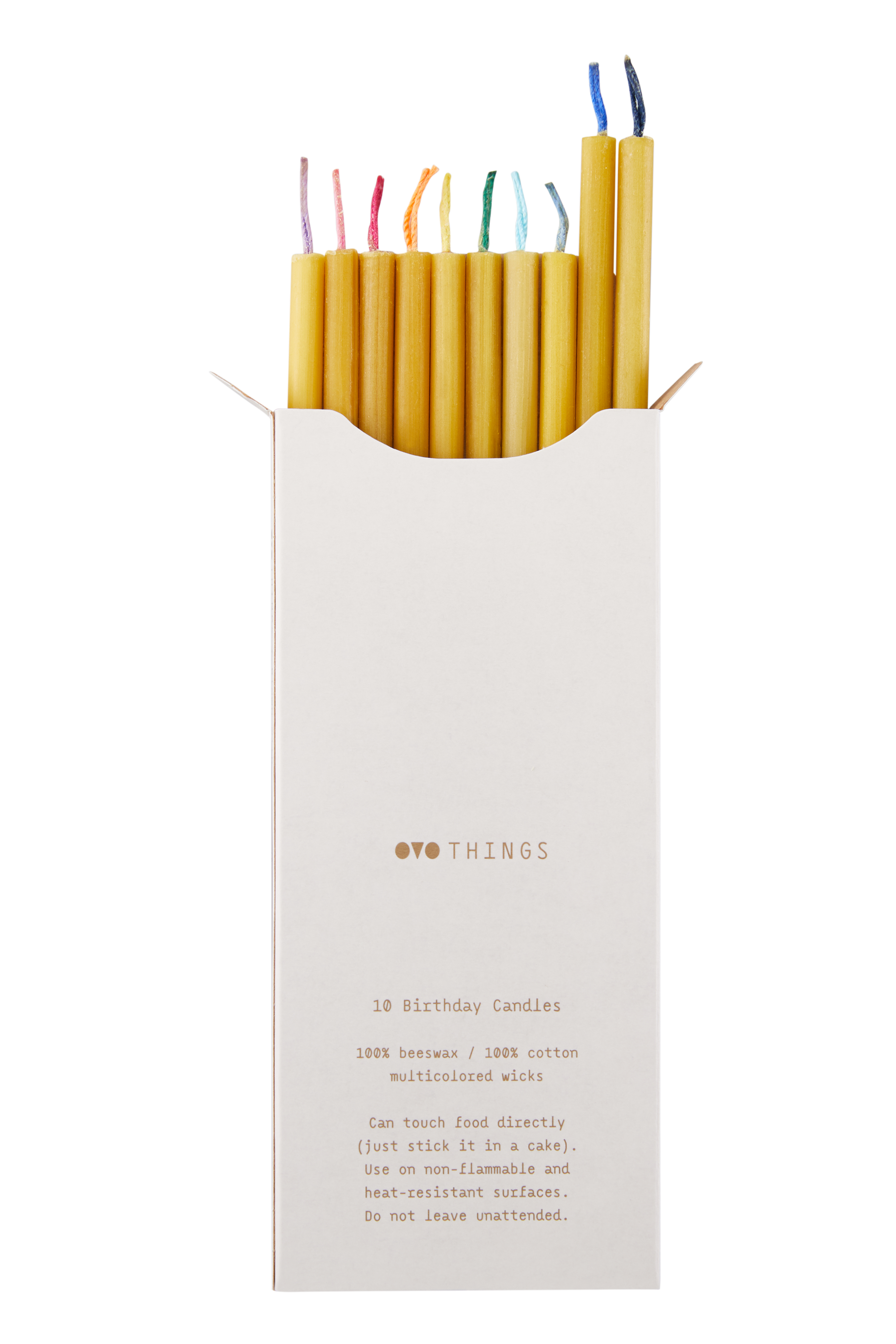 Birthday Candles - 10er Set Bienenwachskerzen von OVO Things Birthday Candles - 10er Set Bienenwachskerzen von OVO Things