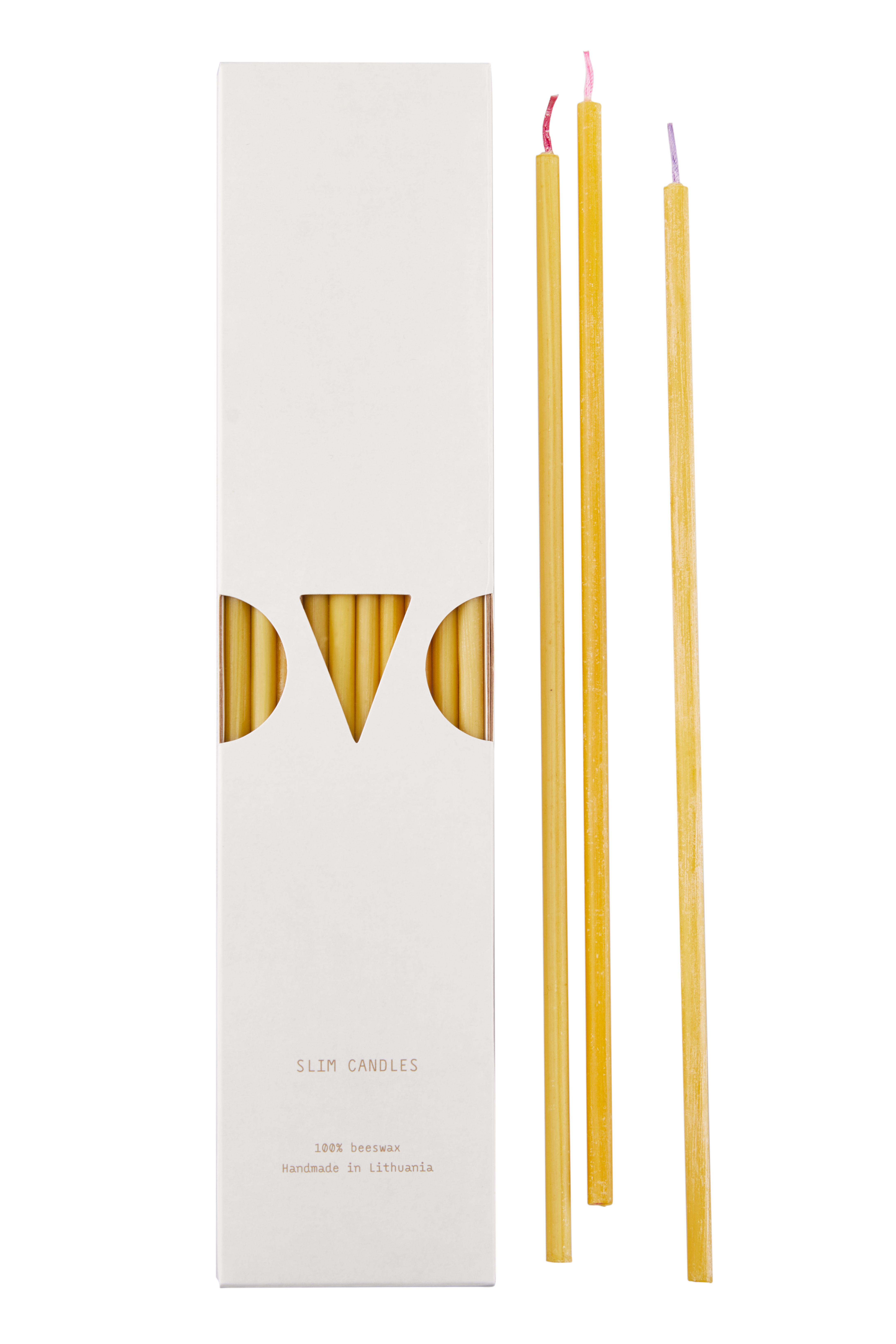 Dinner Candles Slim - 10er Set Bienenwachskerzen von OVO Things Dinner Candles Slim - 10er Set Bienenwachskerzen von OVO Things