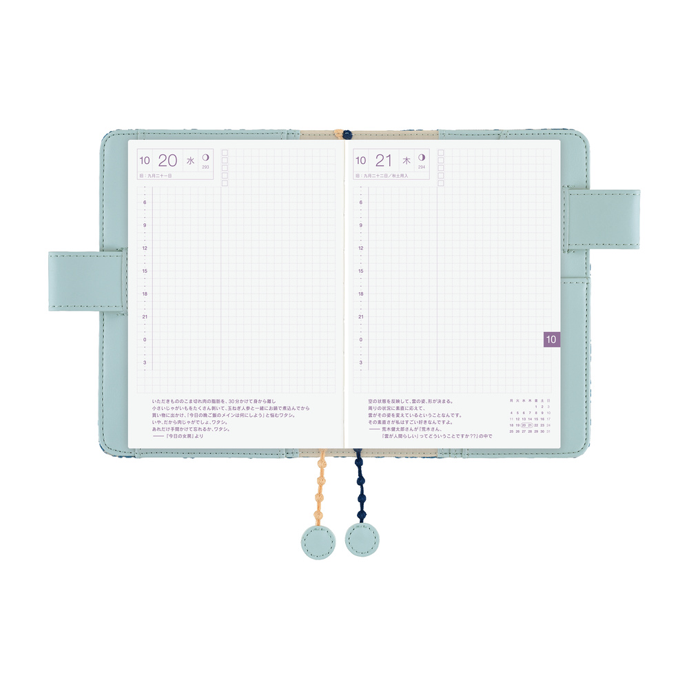 Hülle A6 Original – minä perhonen: felice (Blue) | Hobonichi