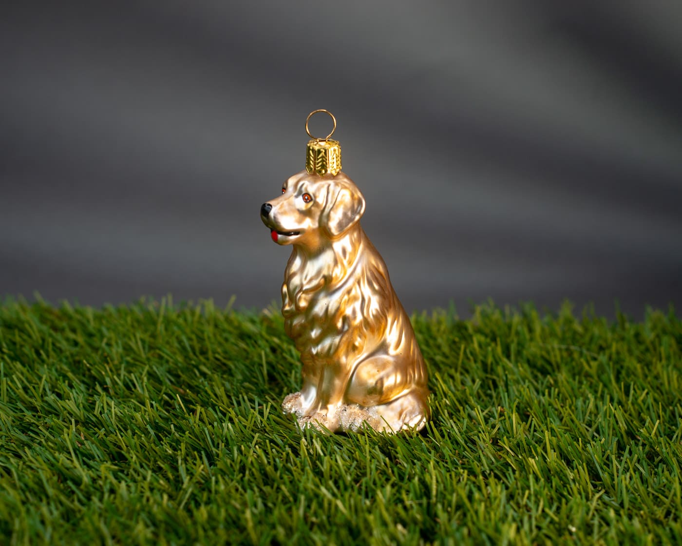 Golden Retriever - Christbaumschmuck aus Glas von Weihnachtsland aus der Kategorie Hunde und Katzen mit der Artikelnummer OF23319