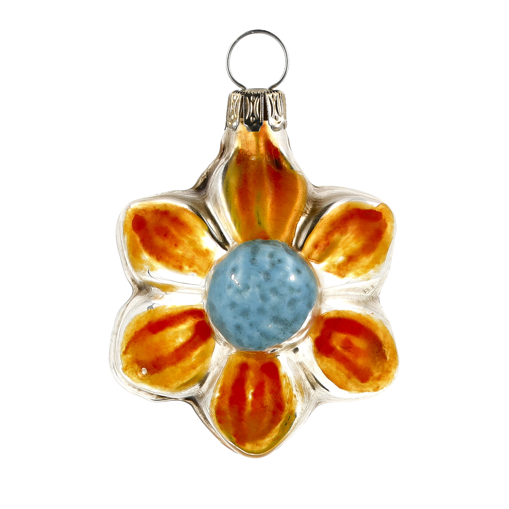 Blumenkorb - 4er Set Glasschmuck von Marolin Manufaktur aus der Kategorie Christbaumschmuck mit der Artikelnummer 2011904